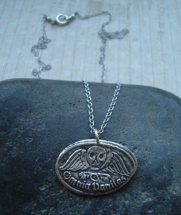 Omnia Vanitas 'All is Vanity' Silver Necklace