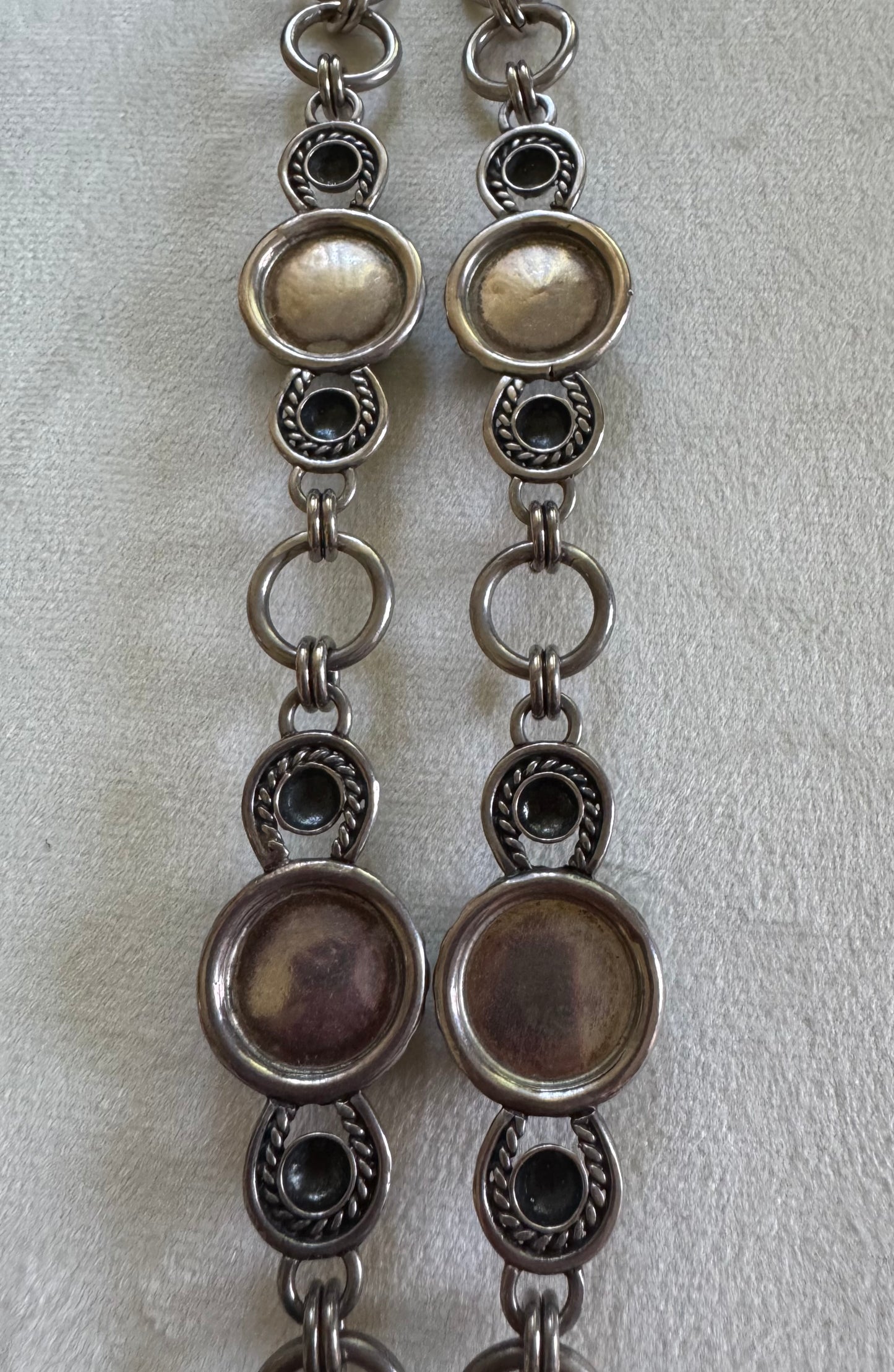 Sterling Silver & Chrysoprase Statement Necklace