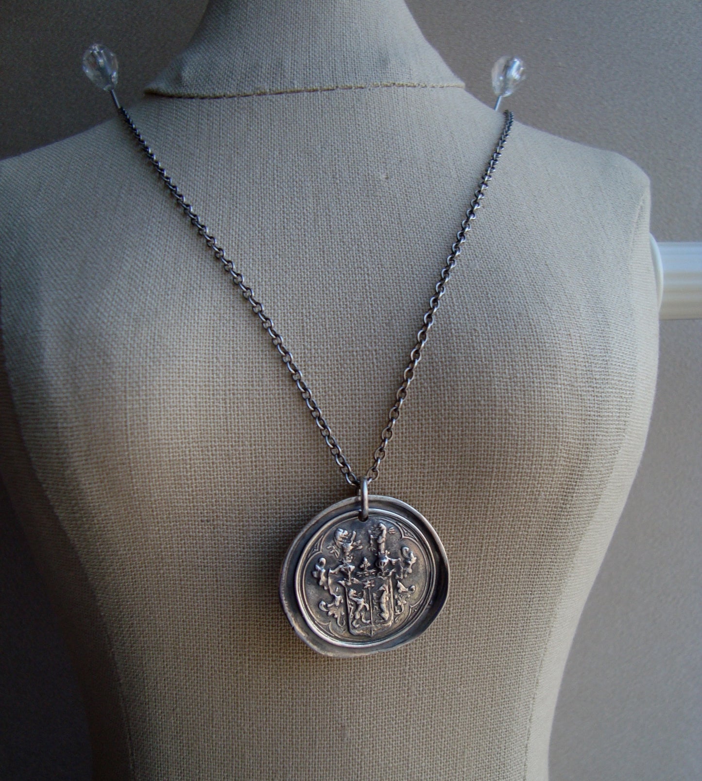 Handmade Family Crest Replica Necklace