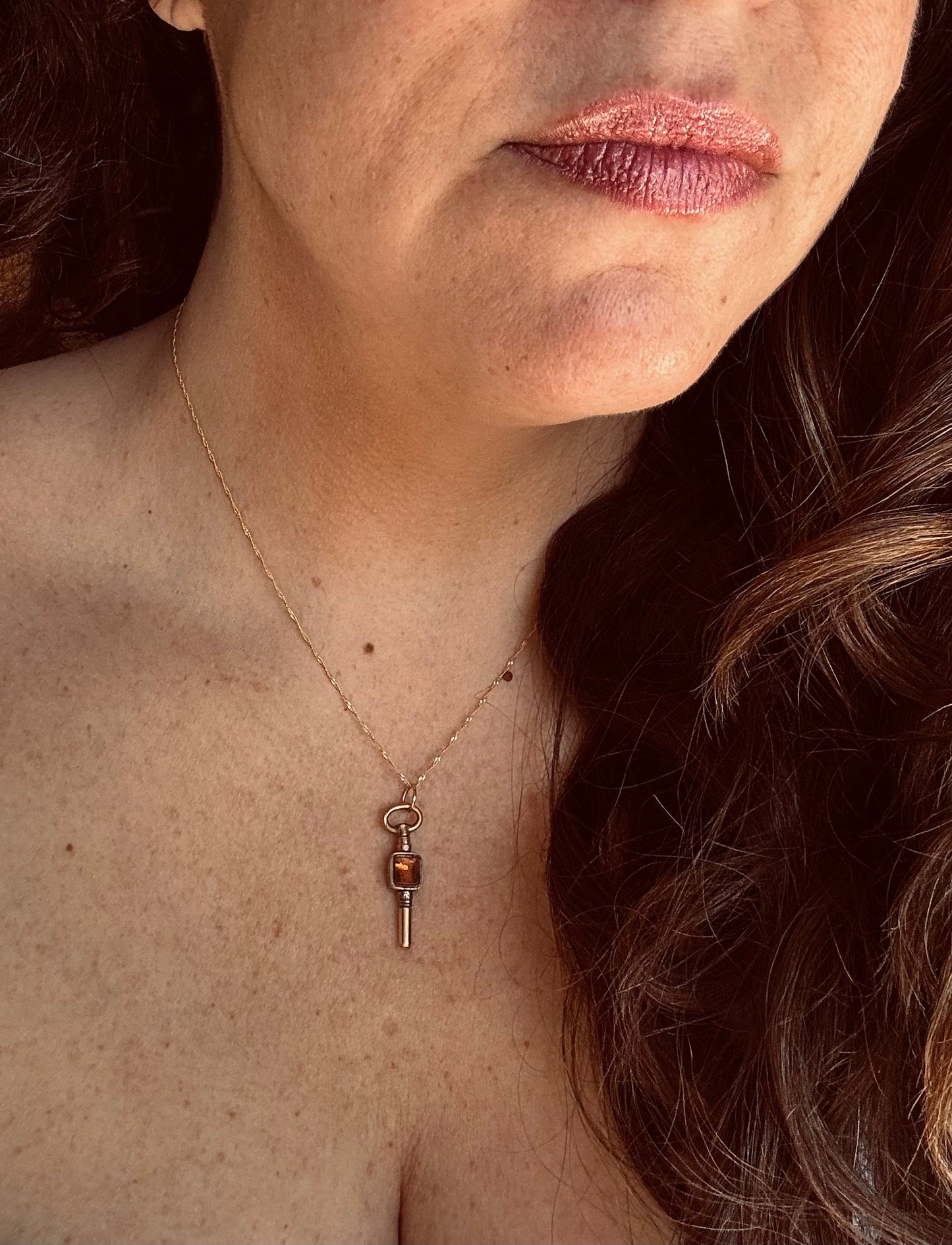 Antique Watch Fob Winder Pendant