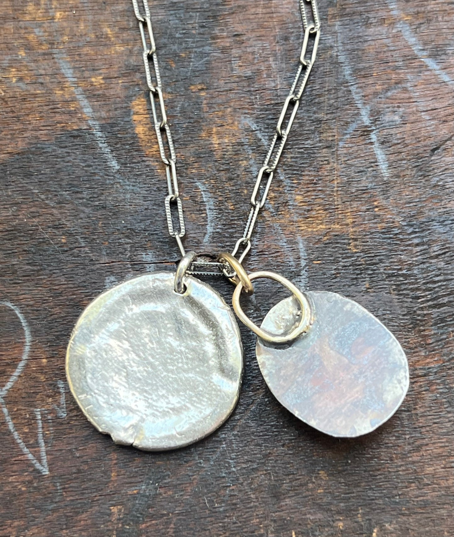 Handmade Vintage Inspired Silver Compass & Iolite Necklace