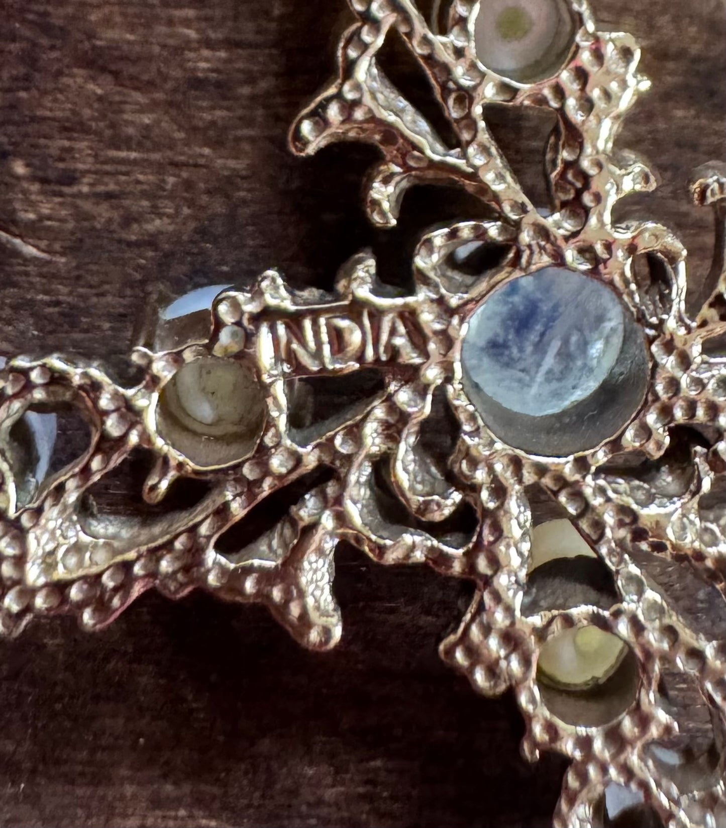 Nicky Butler Moonstone & Pearl Cross Necklace