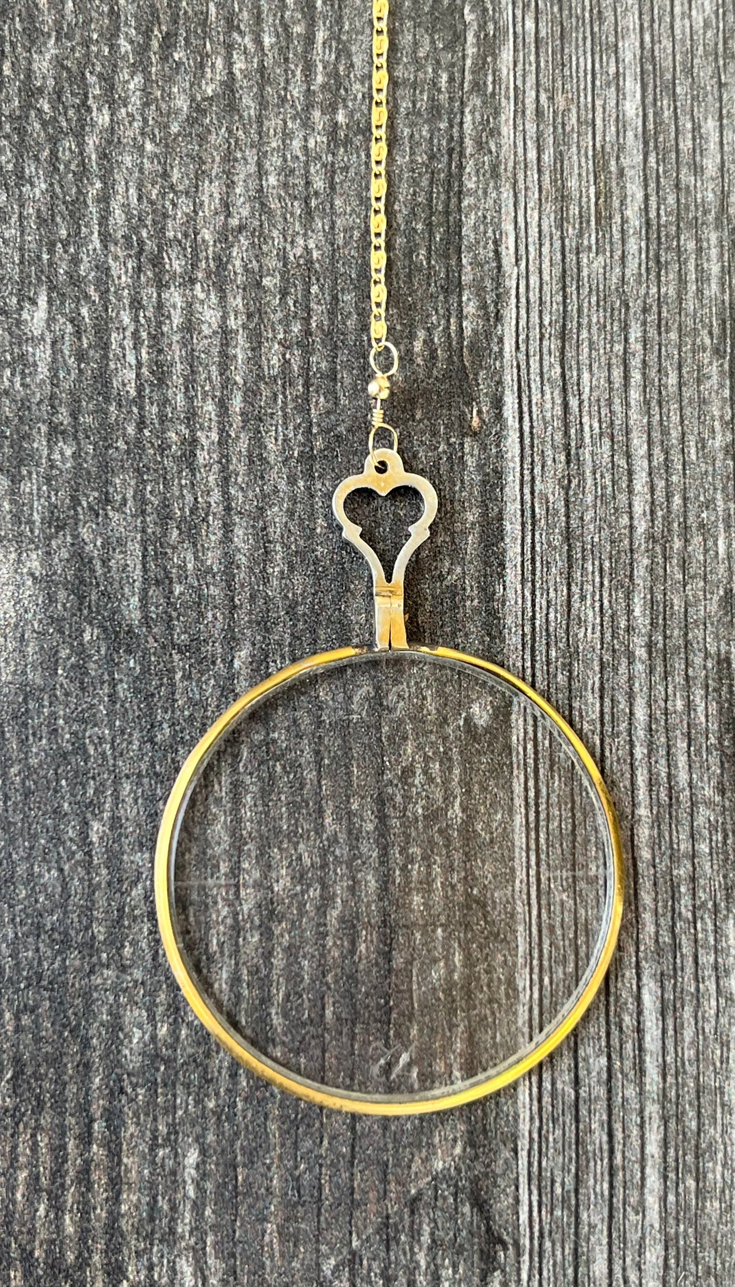 Vintage Optical Lens Necklace