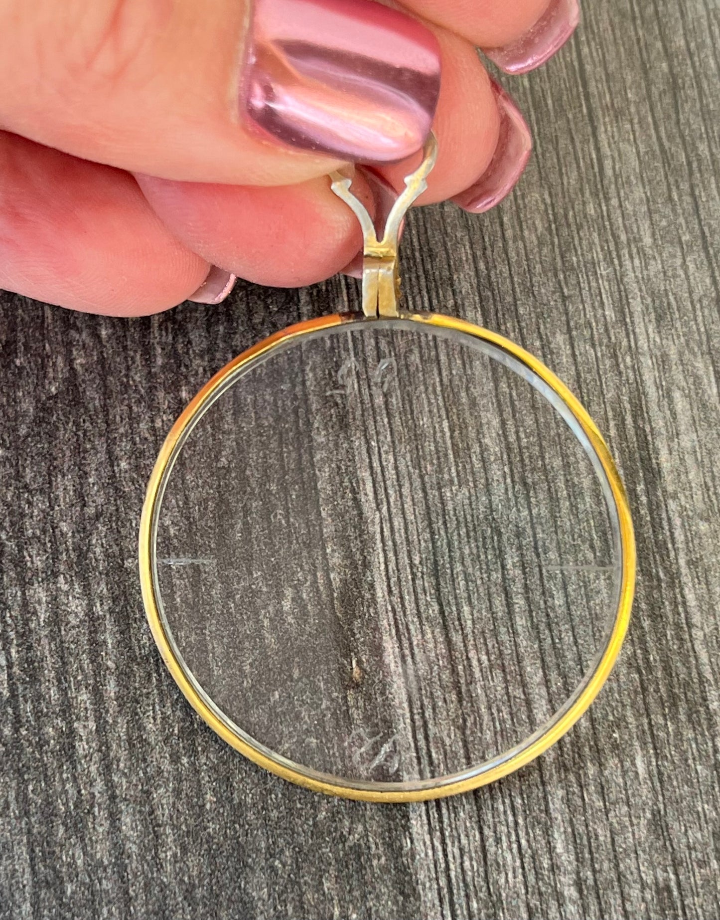 Vintage Optical Lens Necklace