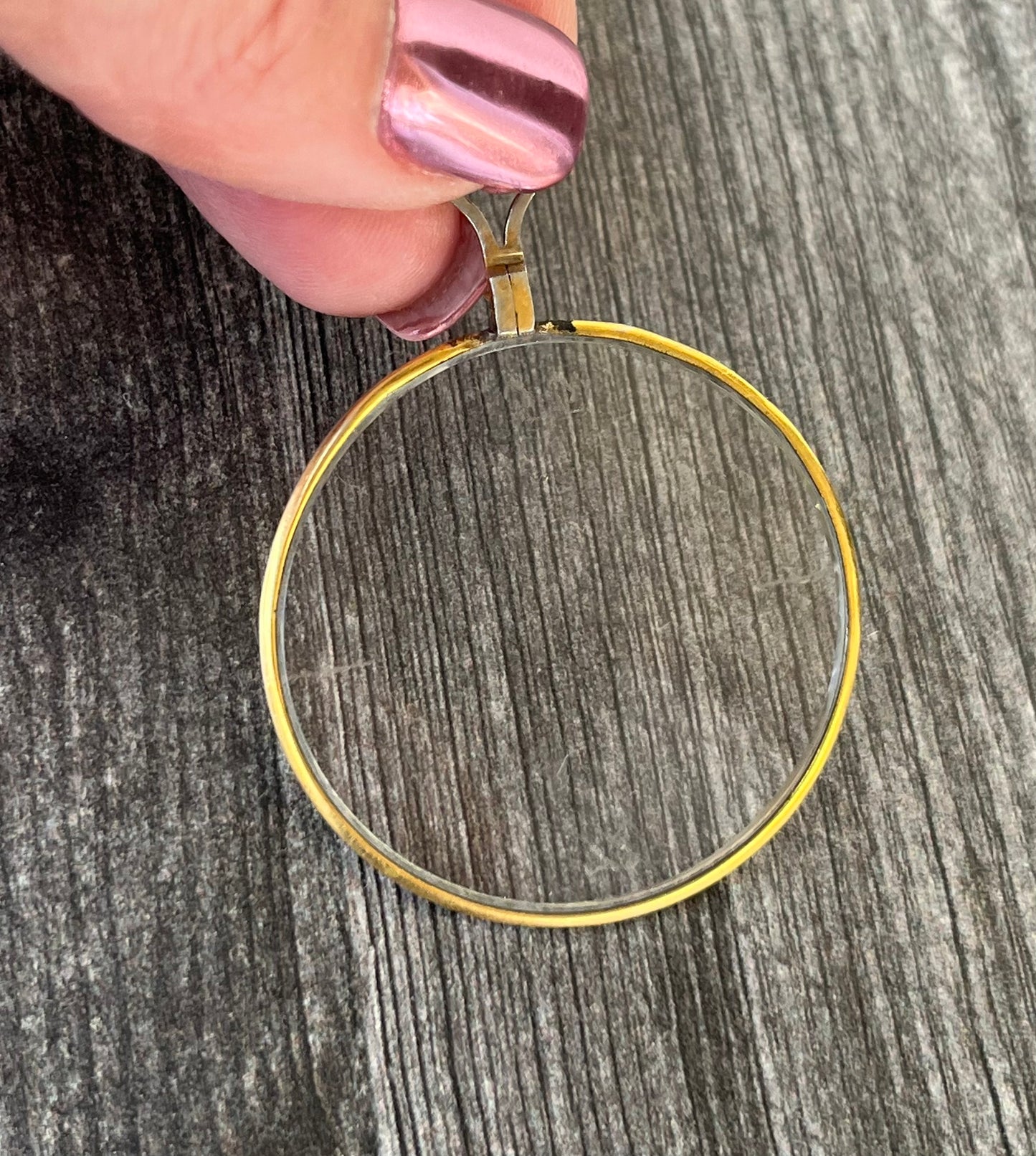 Vintage Optical Lens Necklace