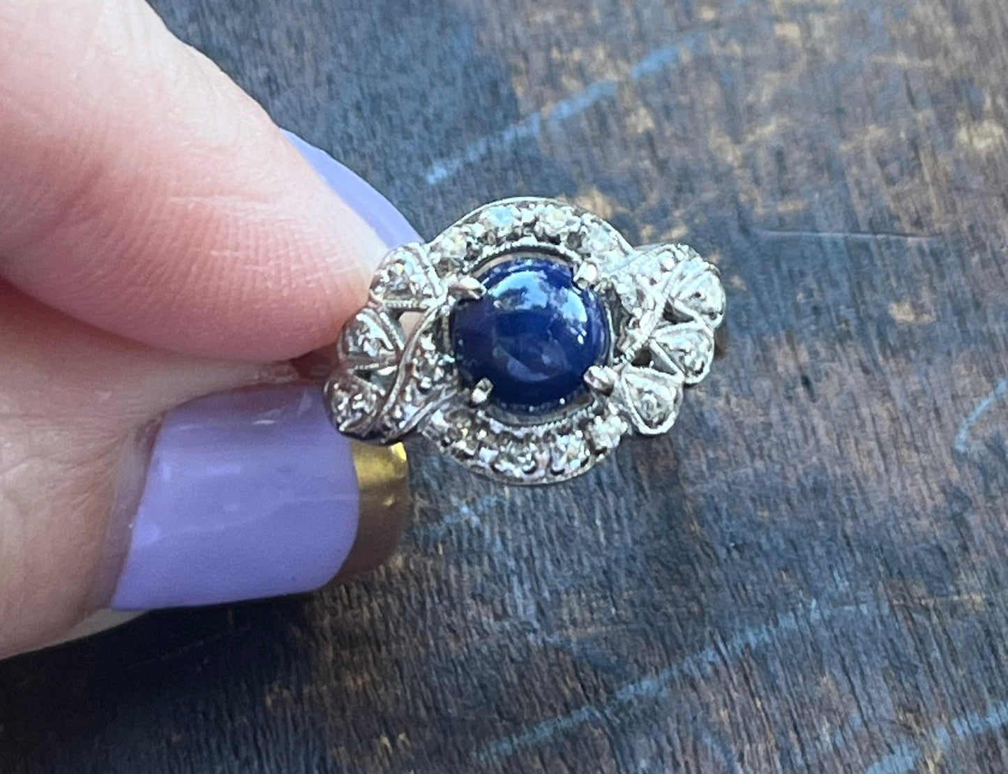 Vintage Star Sapphire Ring