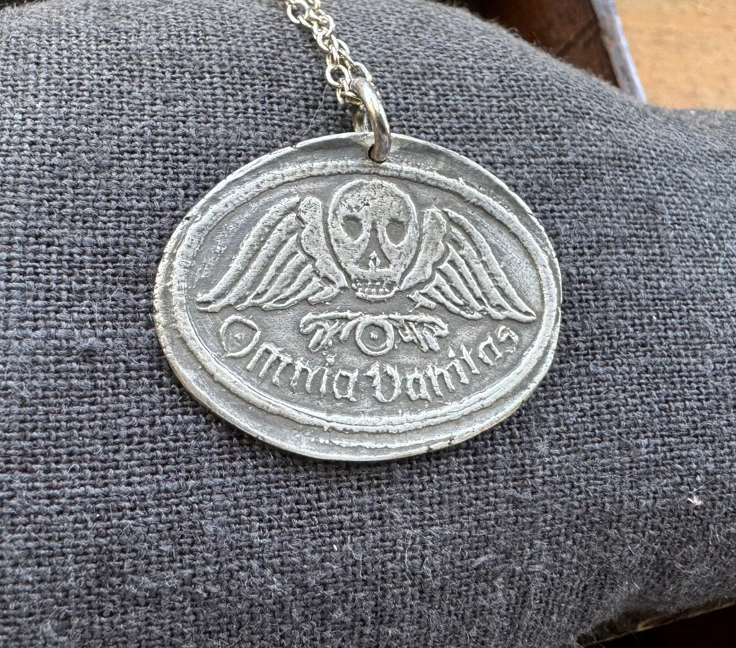 Omnia Vanitas 'All is Vanity' Silver Necklace