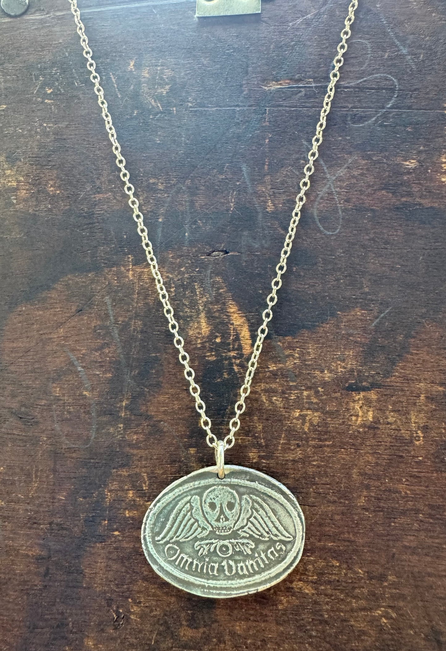 Omnia Vanitas 'All is Vanity' Silver Necklace
