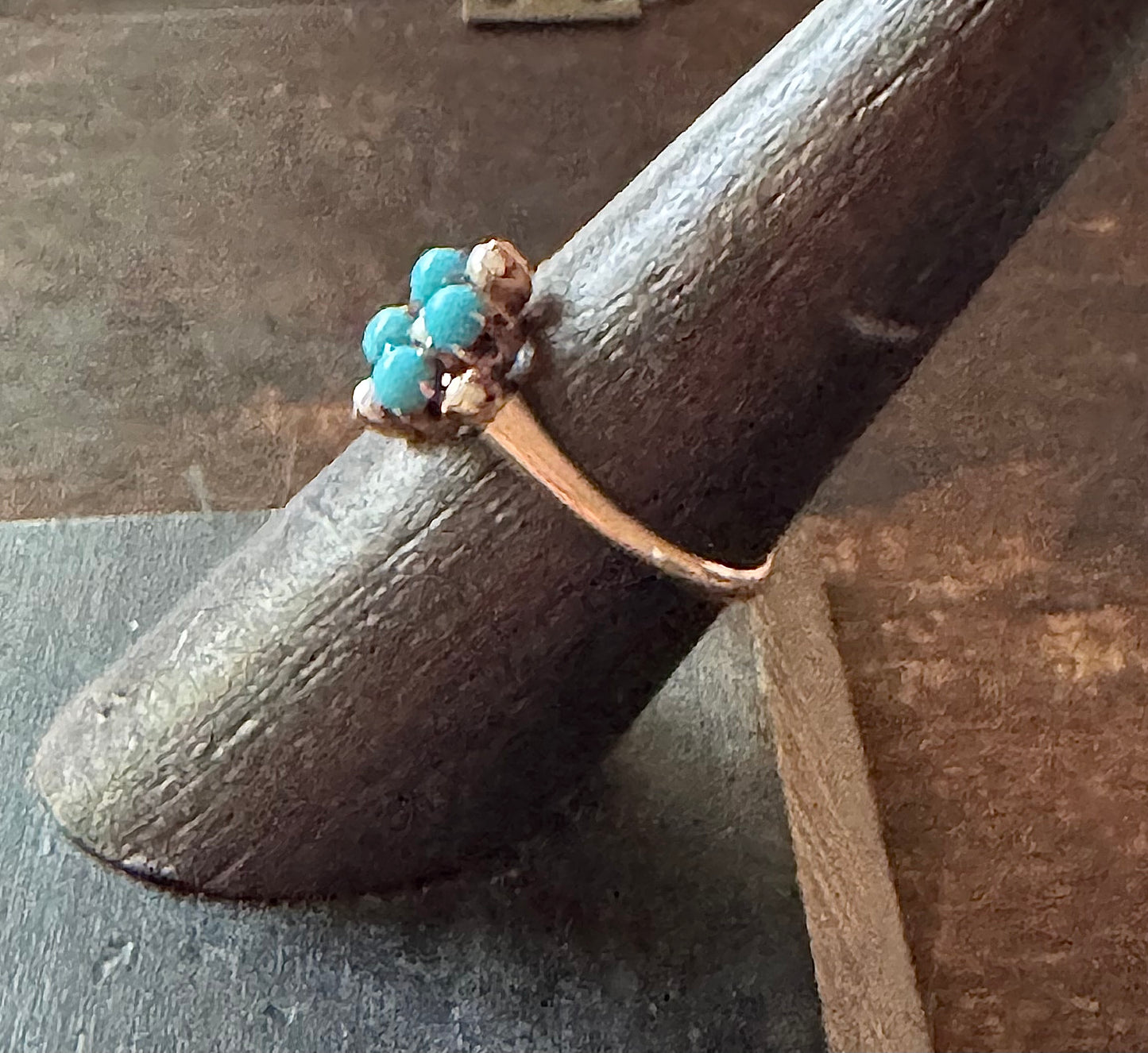 Victorian Turquoise and Pearl Ring