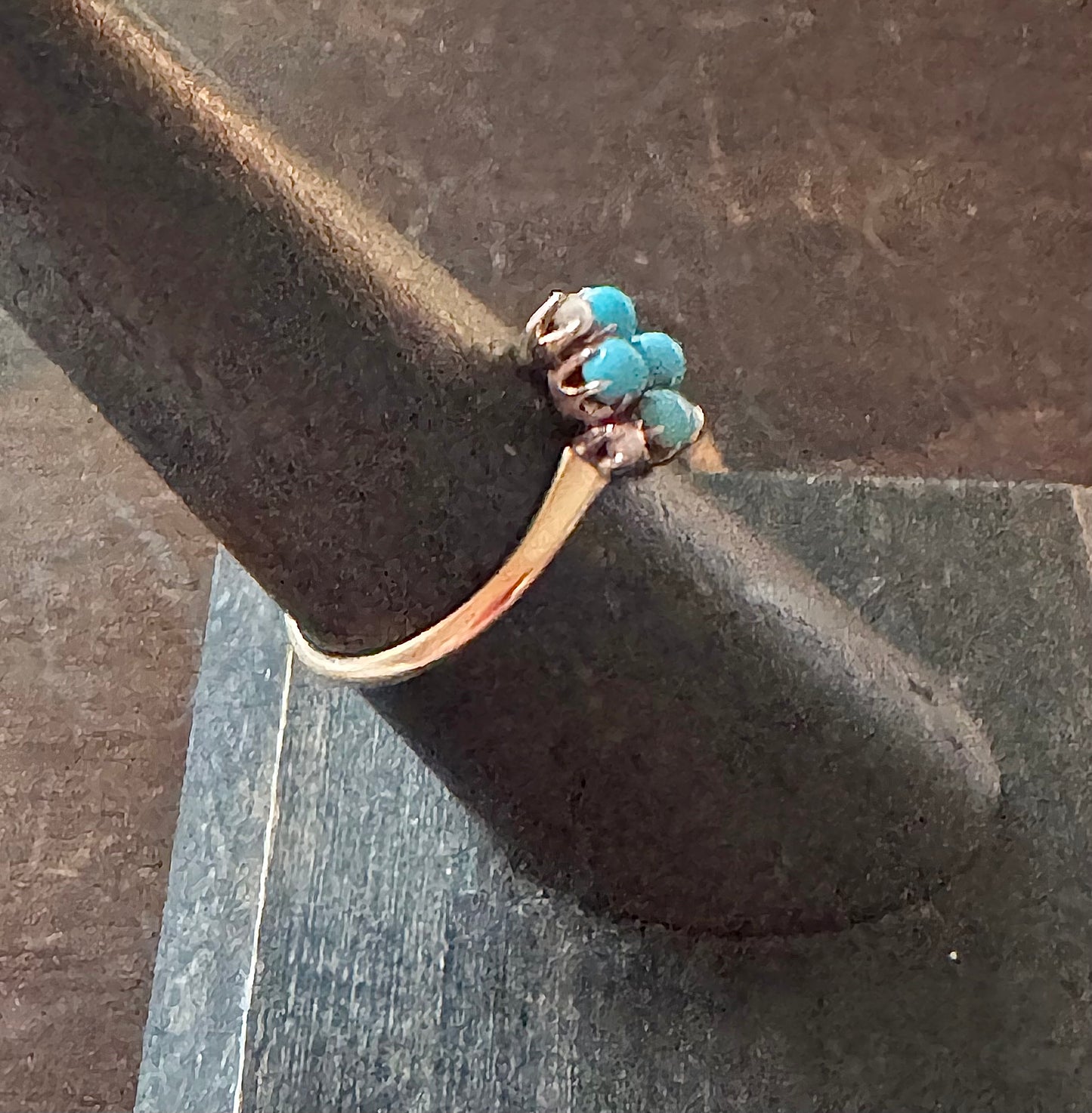 Victorian Turquoise and Pearl Ring