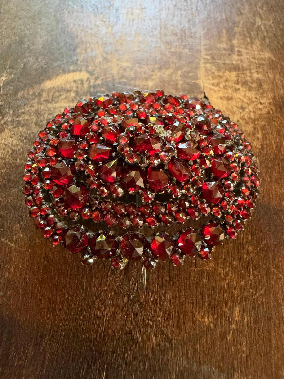Antique Brooch - Bohemian Garnet Pin
