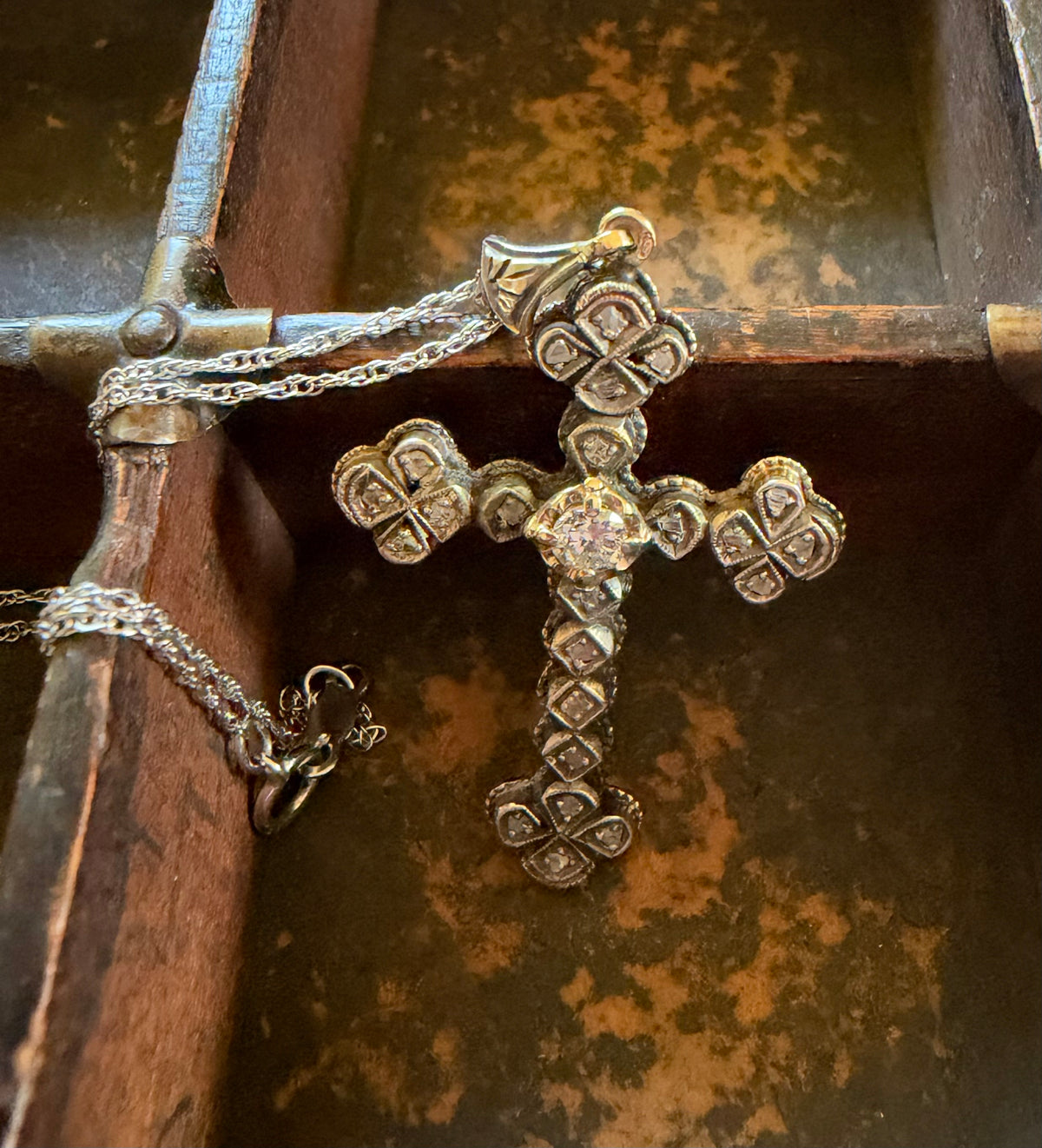 Vintage Necklace - Gothic Cross Necklace
