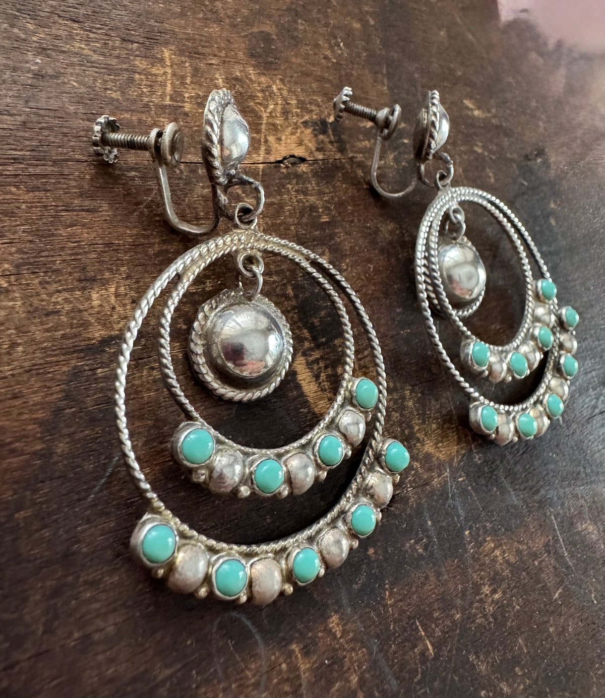 Vintage Earrings - Turquoise Earrings