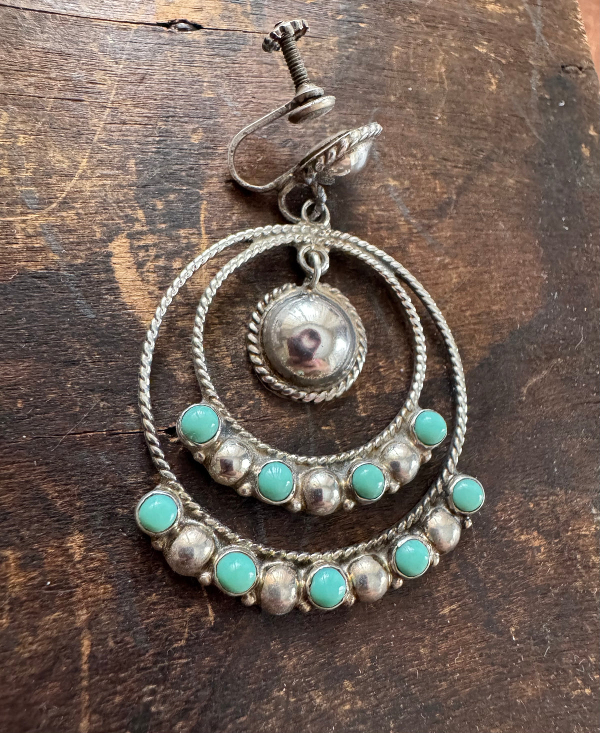 Vintage Earrings - Turquoise Earrings