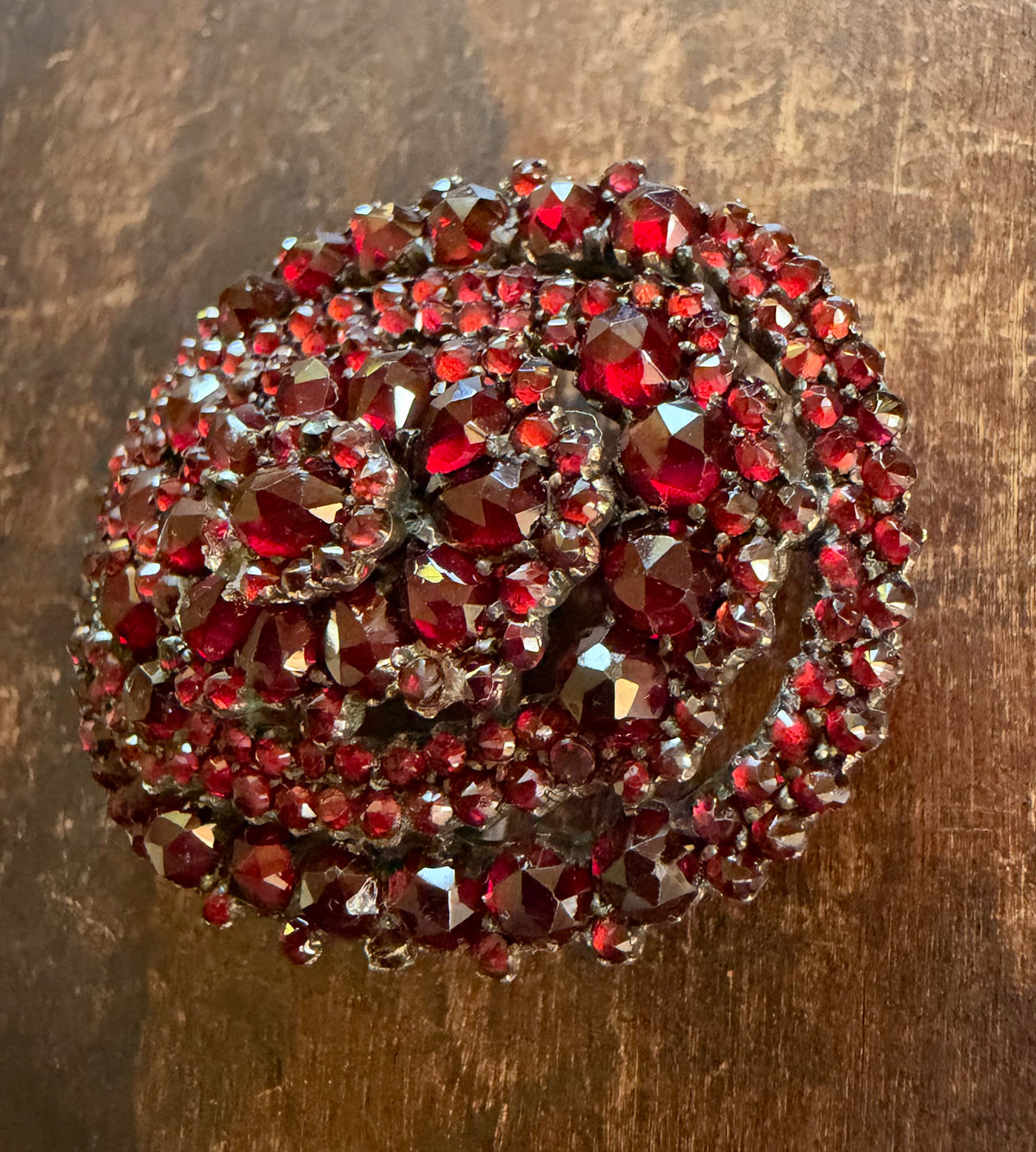Antique Brooch - Bohemian Garnet Pin