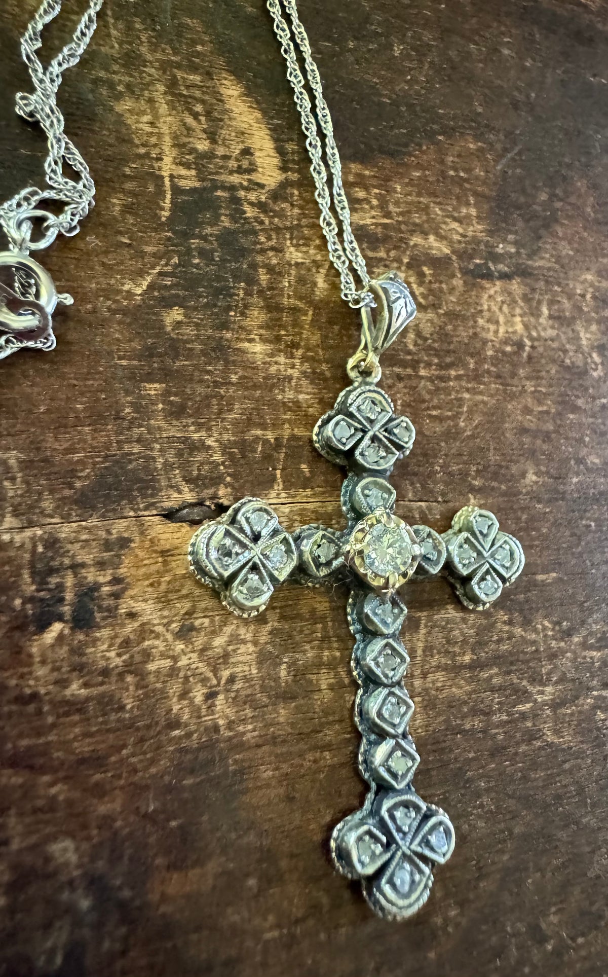 Vintage Necklace - Gothic Cross Necklace