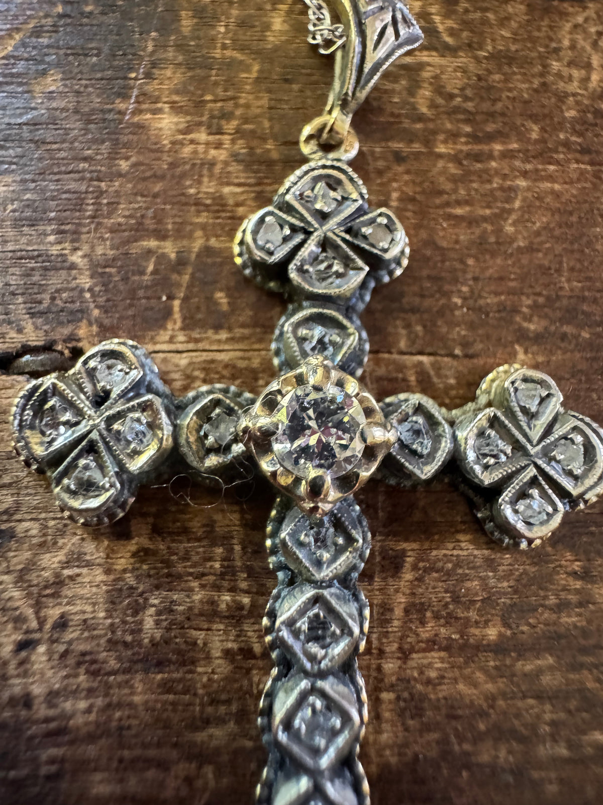 Vintage Necklace - Gothic Cross Necklace