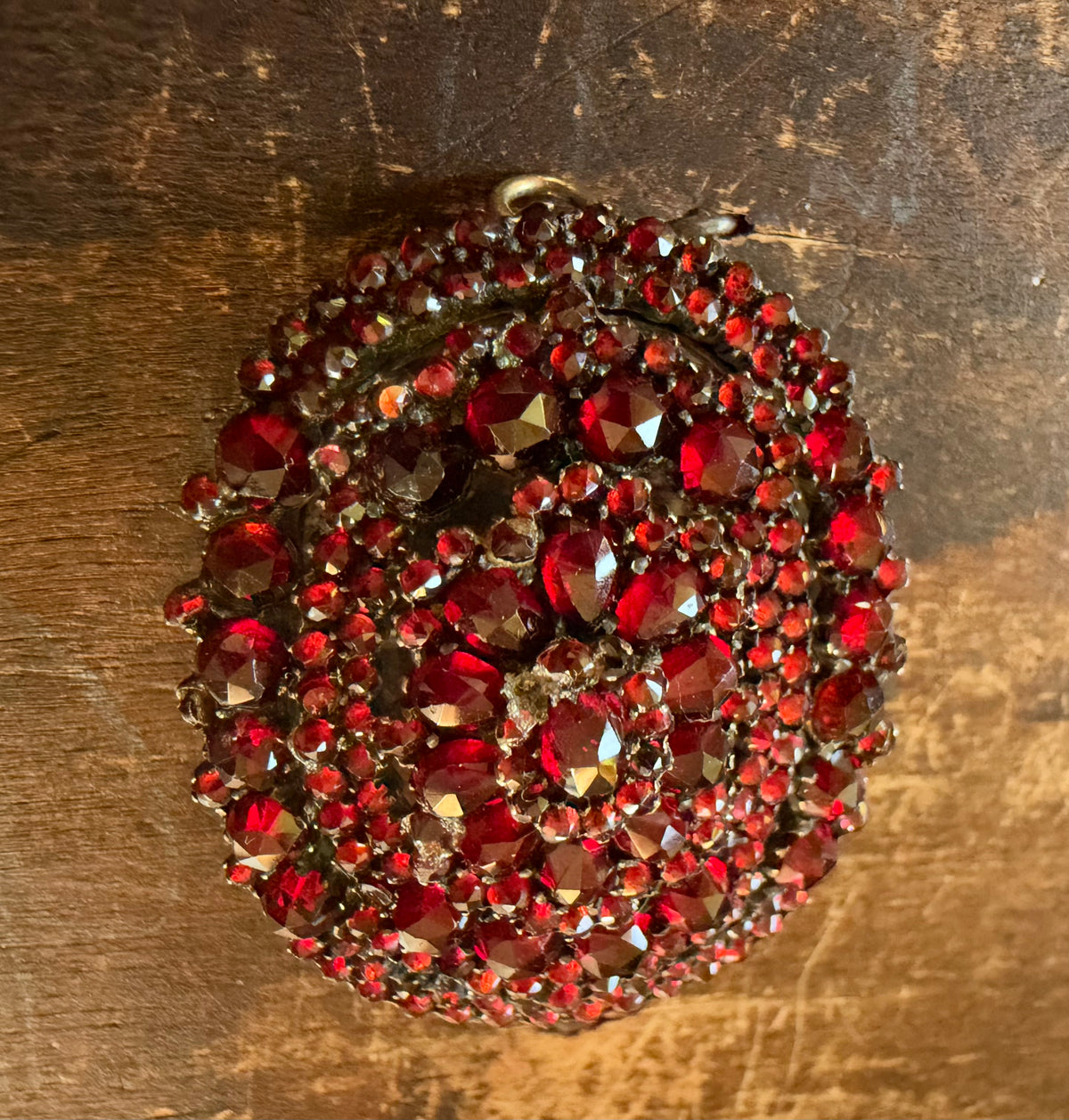 Antique Brooch - Bohemian Garnet Pin