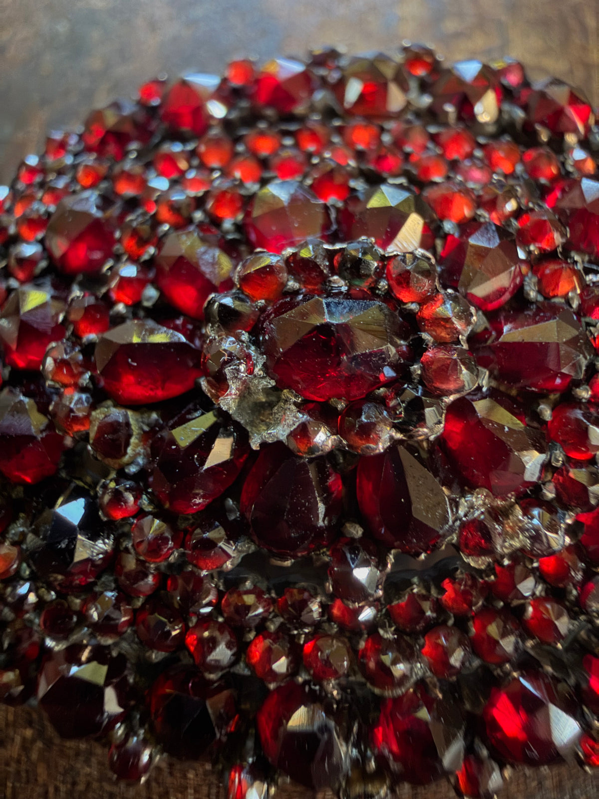 Antique Brooch - Bohemian Garnet Pin