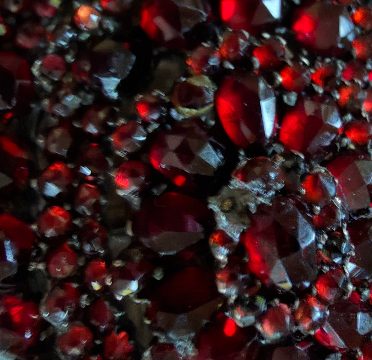 Antique Brooch - Bohemian Garnet Pin