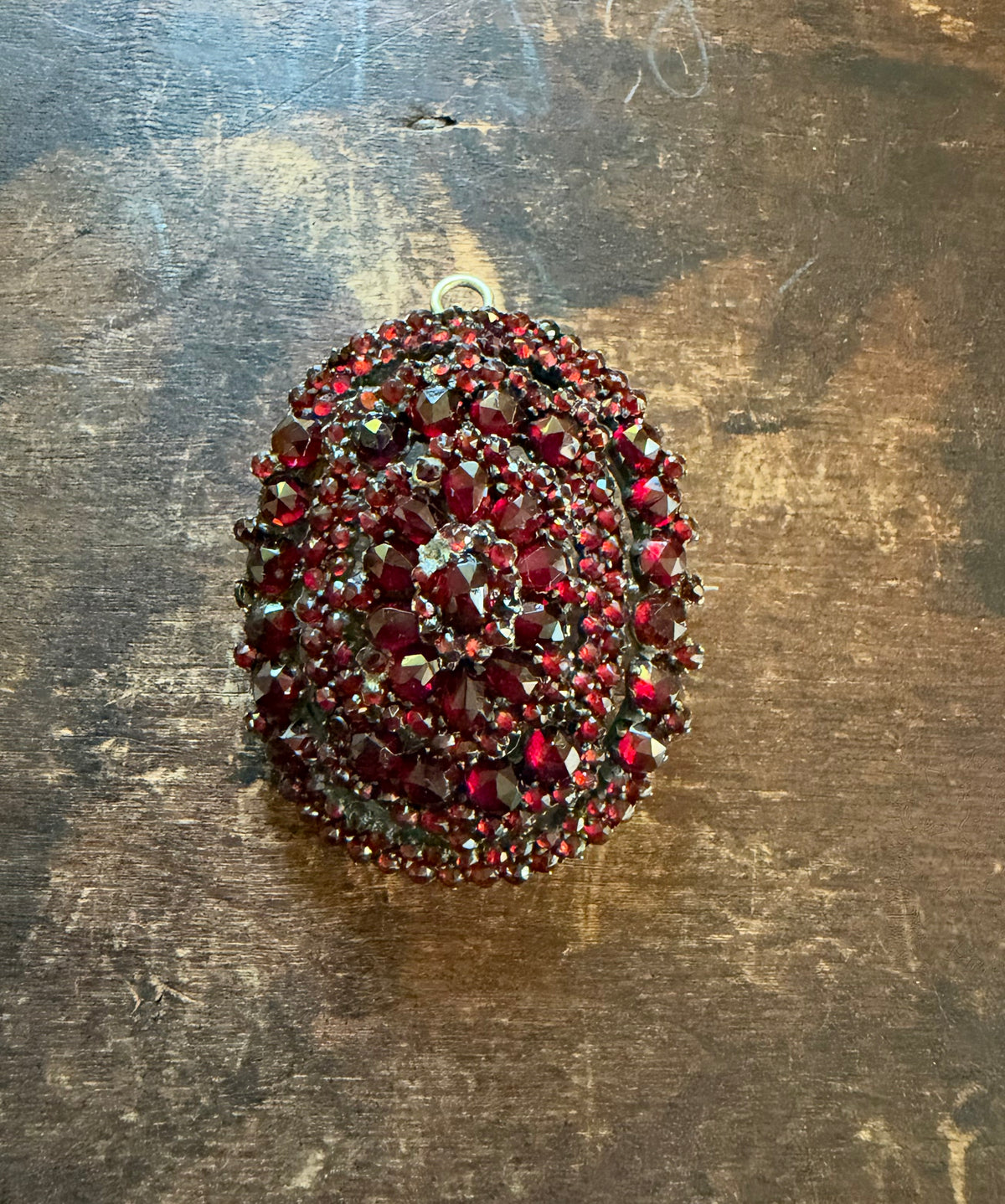 Antique Brooch - Bohemian Garnet Pin