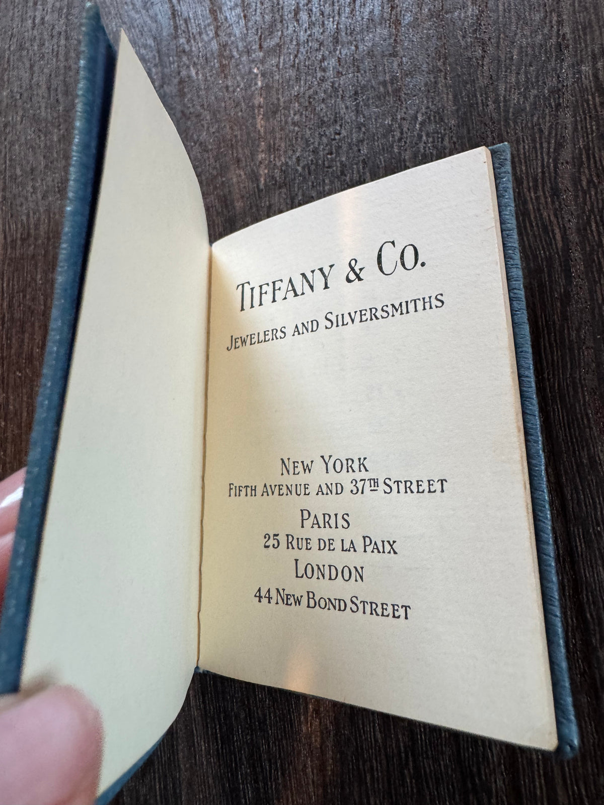 Vintage Calendar - 1934 Tiffany & Co. Date Book