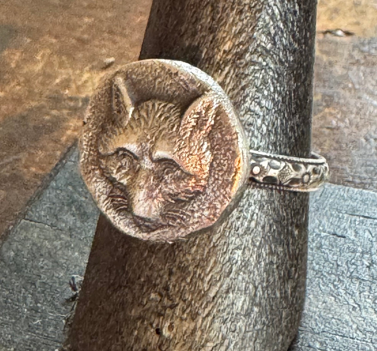 Handmade Ring - Silver Fox Ring