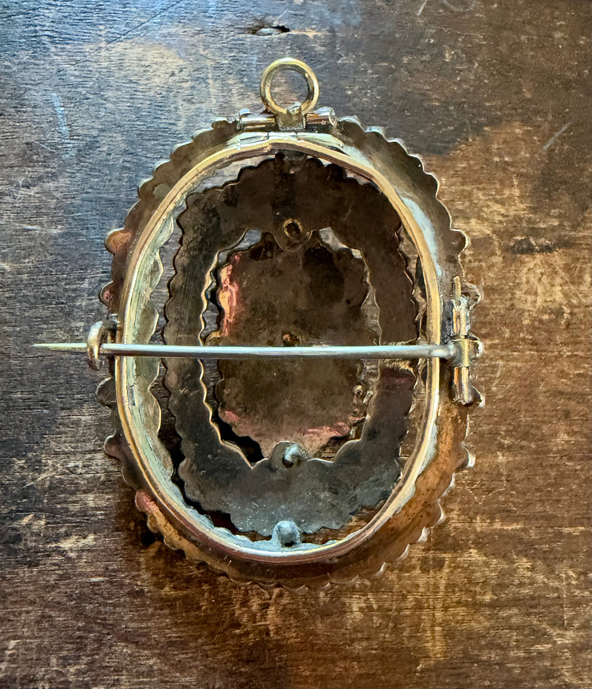 Antique Brooch - Bohemian Garnet Pin