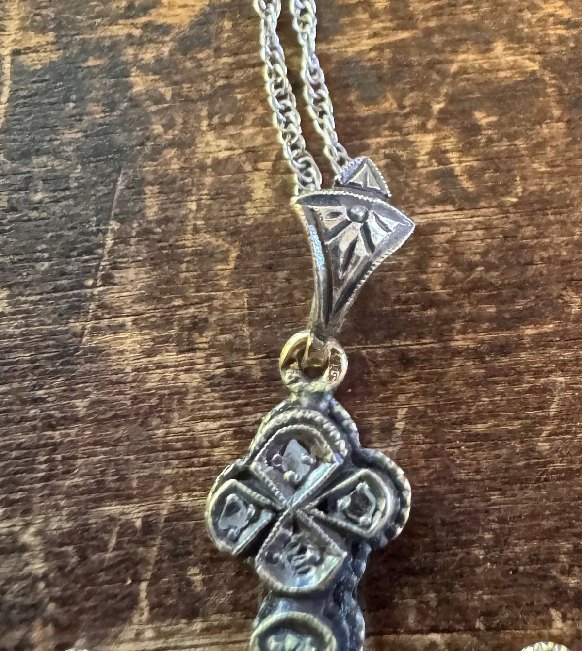 Vintage Necklace - Gothic Cross Necklace