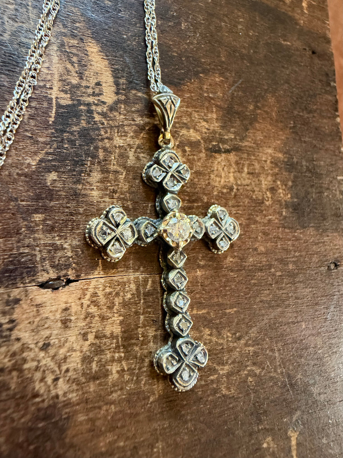Vintage Necklace - Gothic Cross Necklace