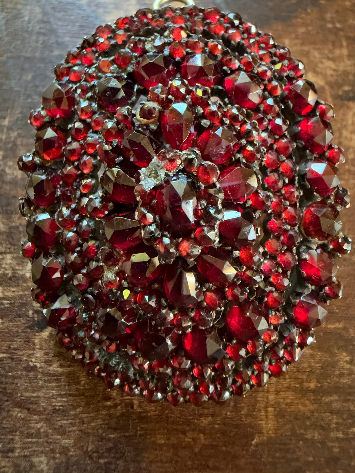 Antique Brooch - Bohemian Garnet Pin