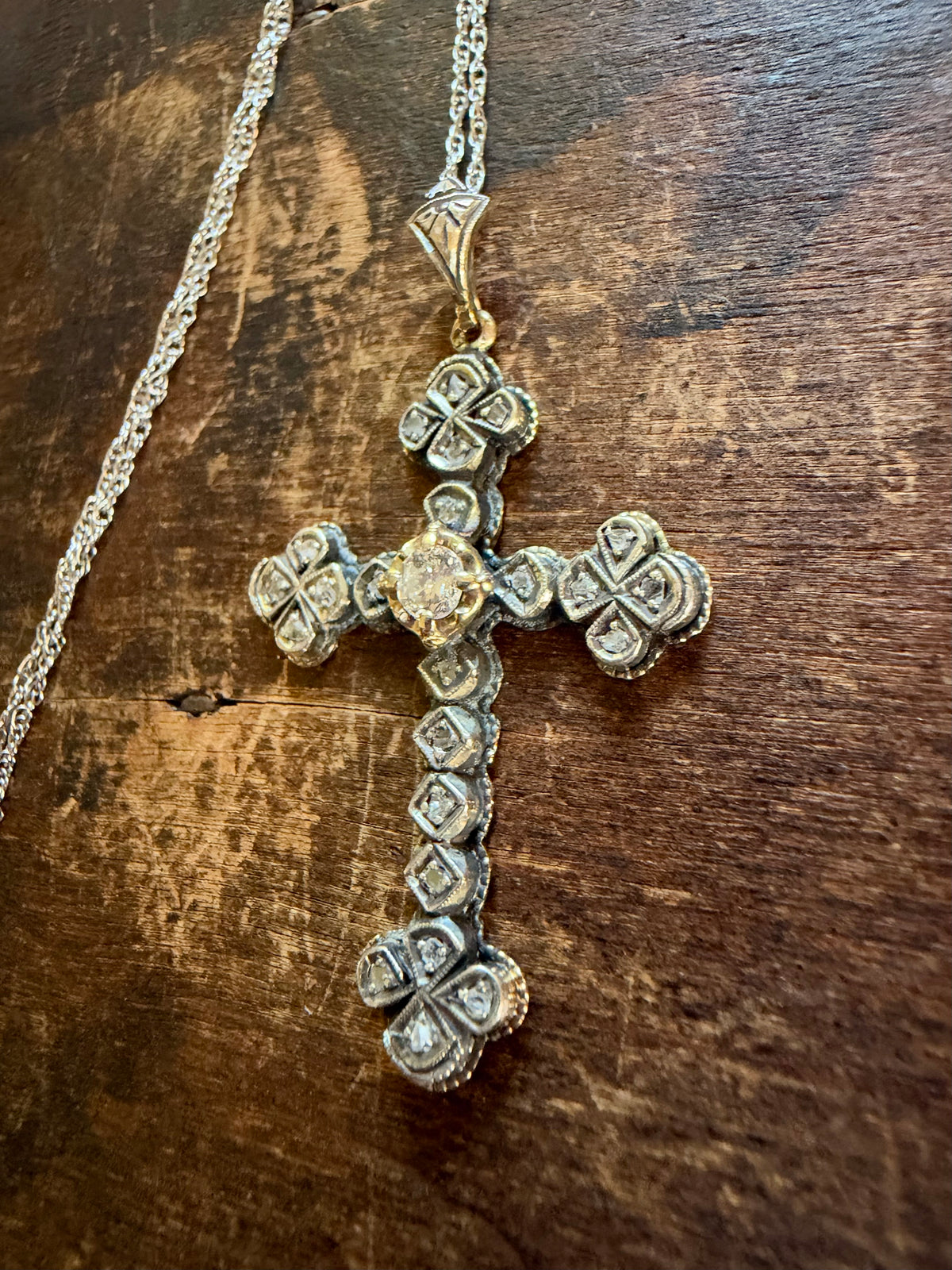 Vintage Necklace - Gothic Cross Necklace