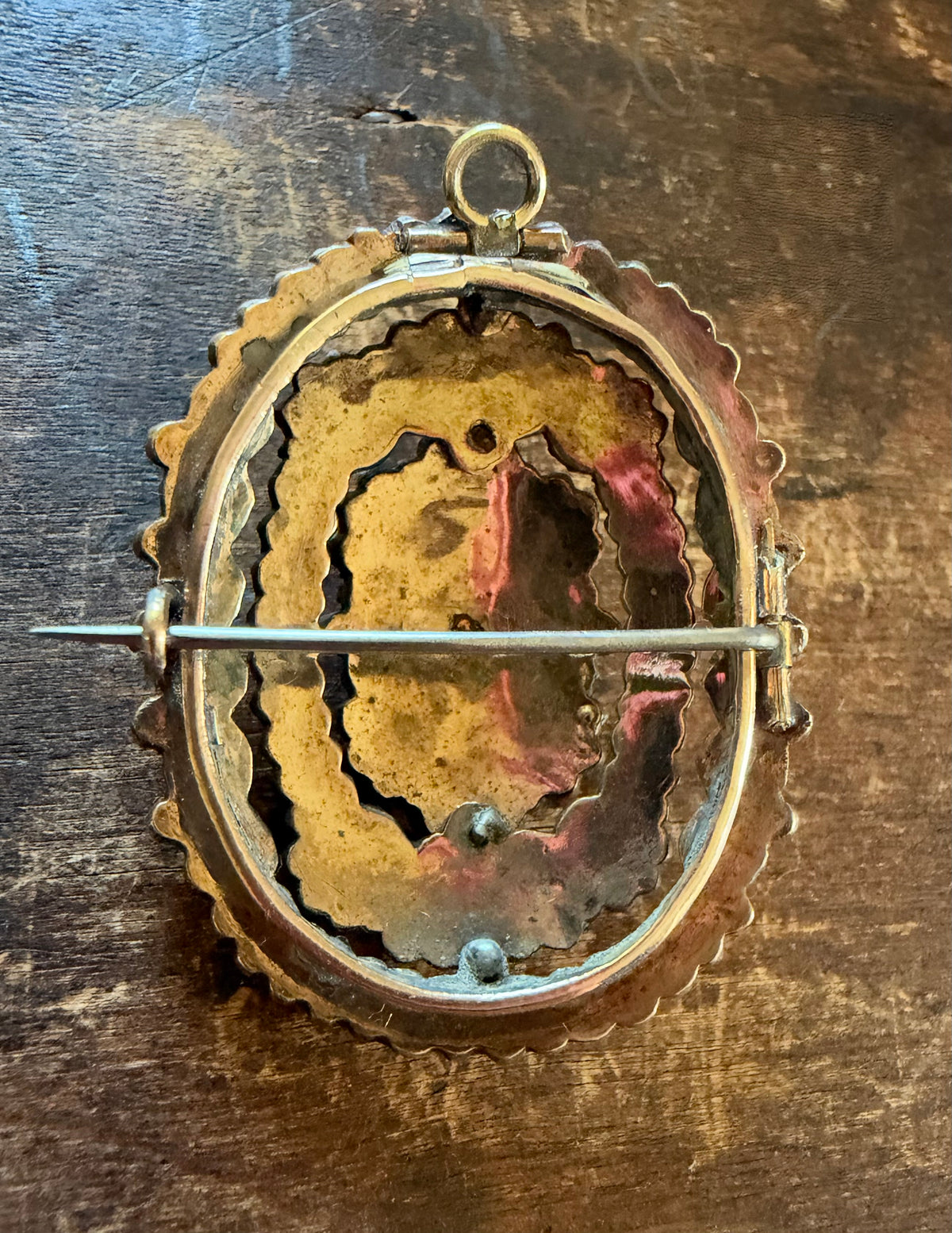 Antique Brooch - Bohemian Garnet Pin
