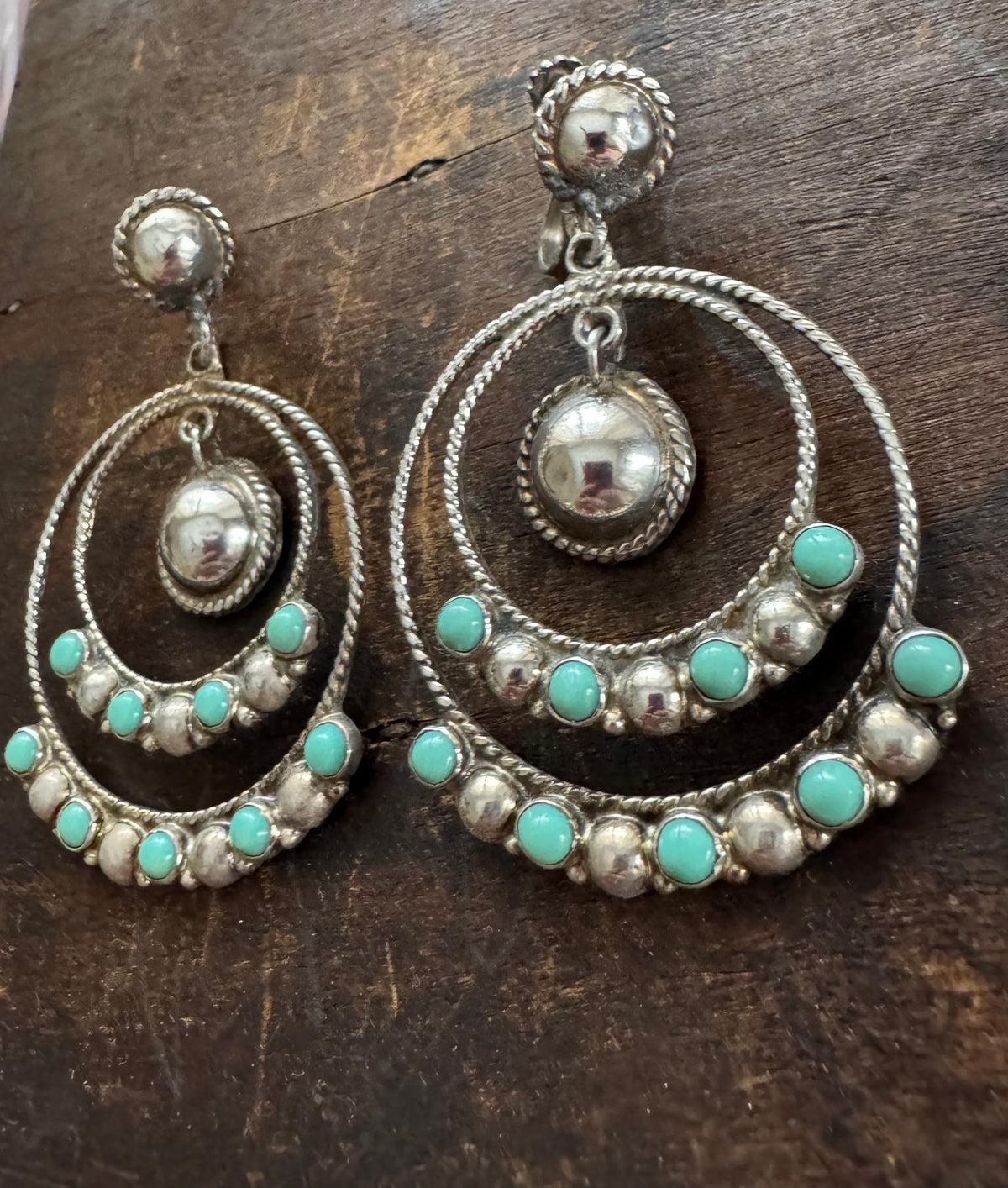Vintage Earrings - Turquoise Earrings