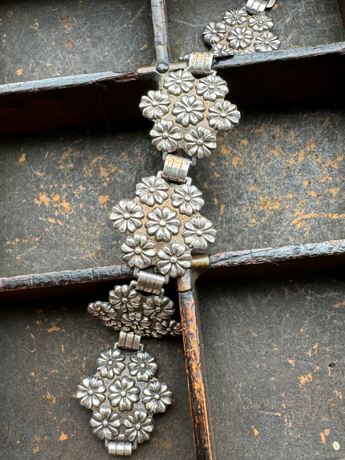 Vintage Sterling Bracelet – Art Nouveau Floral Bracelet