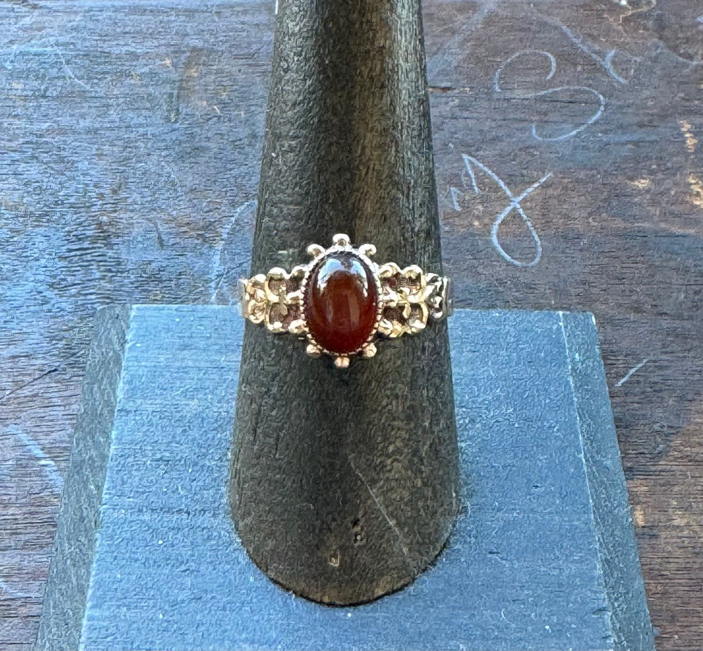 Antique Gold Carnelian Ring