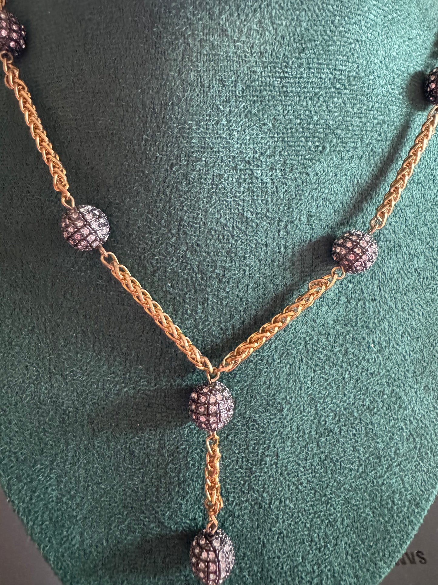 Vintage Necklace - Graziano Gold-Tone Necklace
