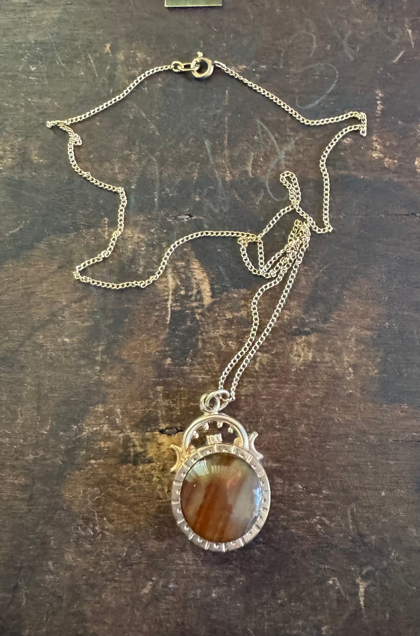 Victorian Necklace-Reversible Fob Necklace