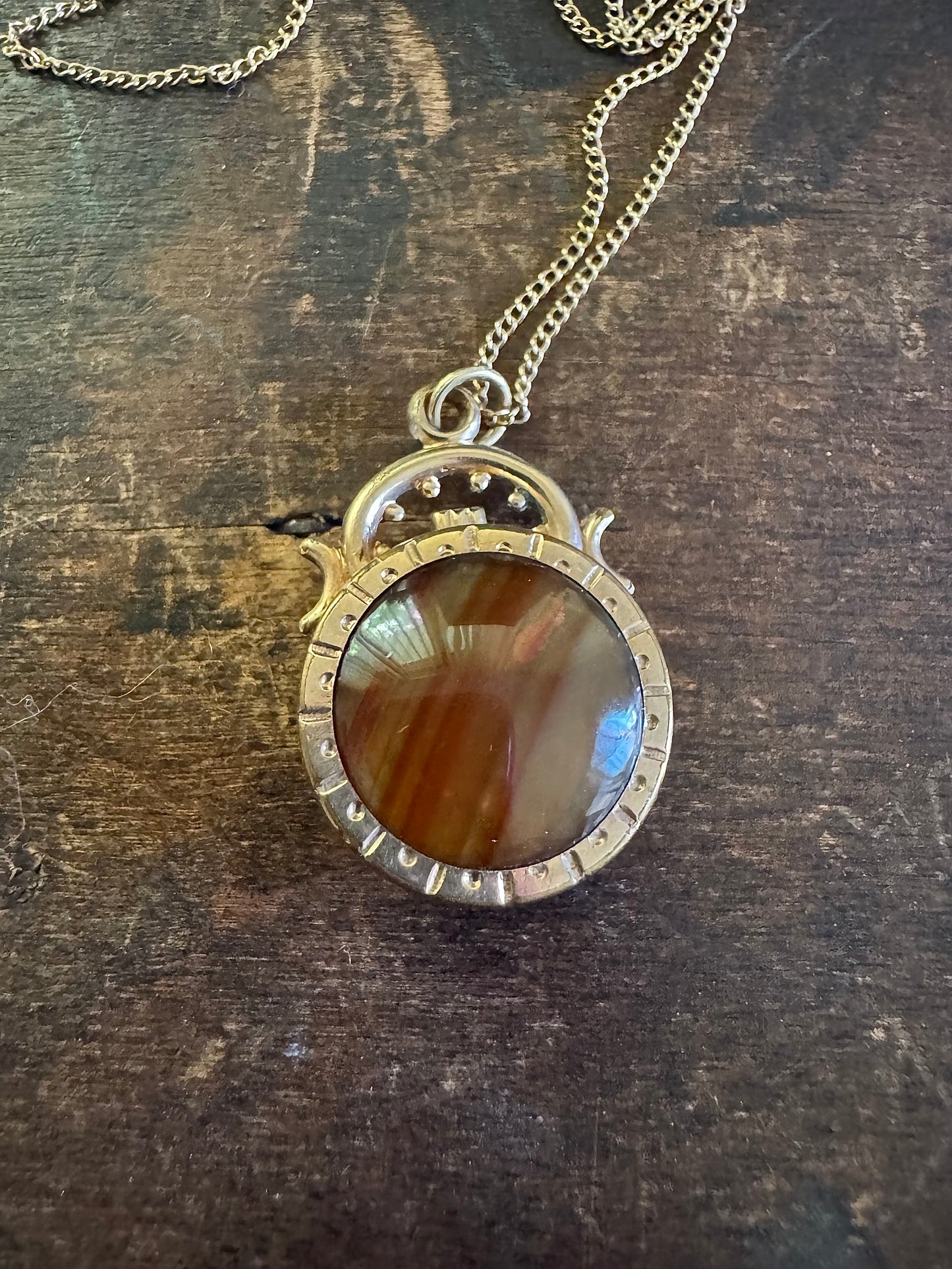 Victorian Necklace-Reversible Fob Necklace