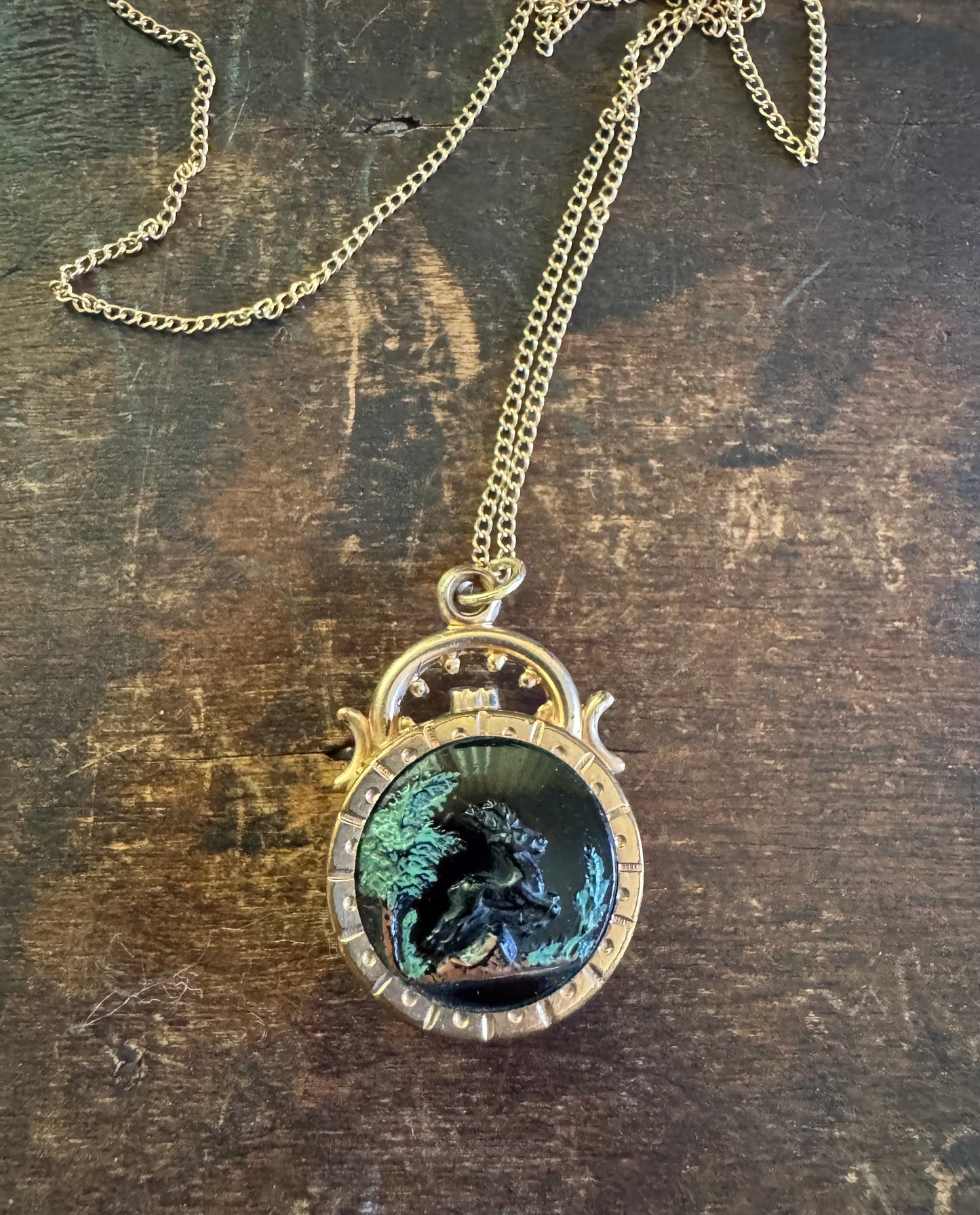 Victorian Necklace-Reversible Fob Necklace