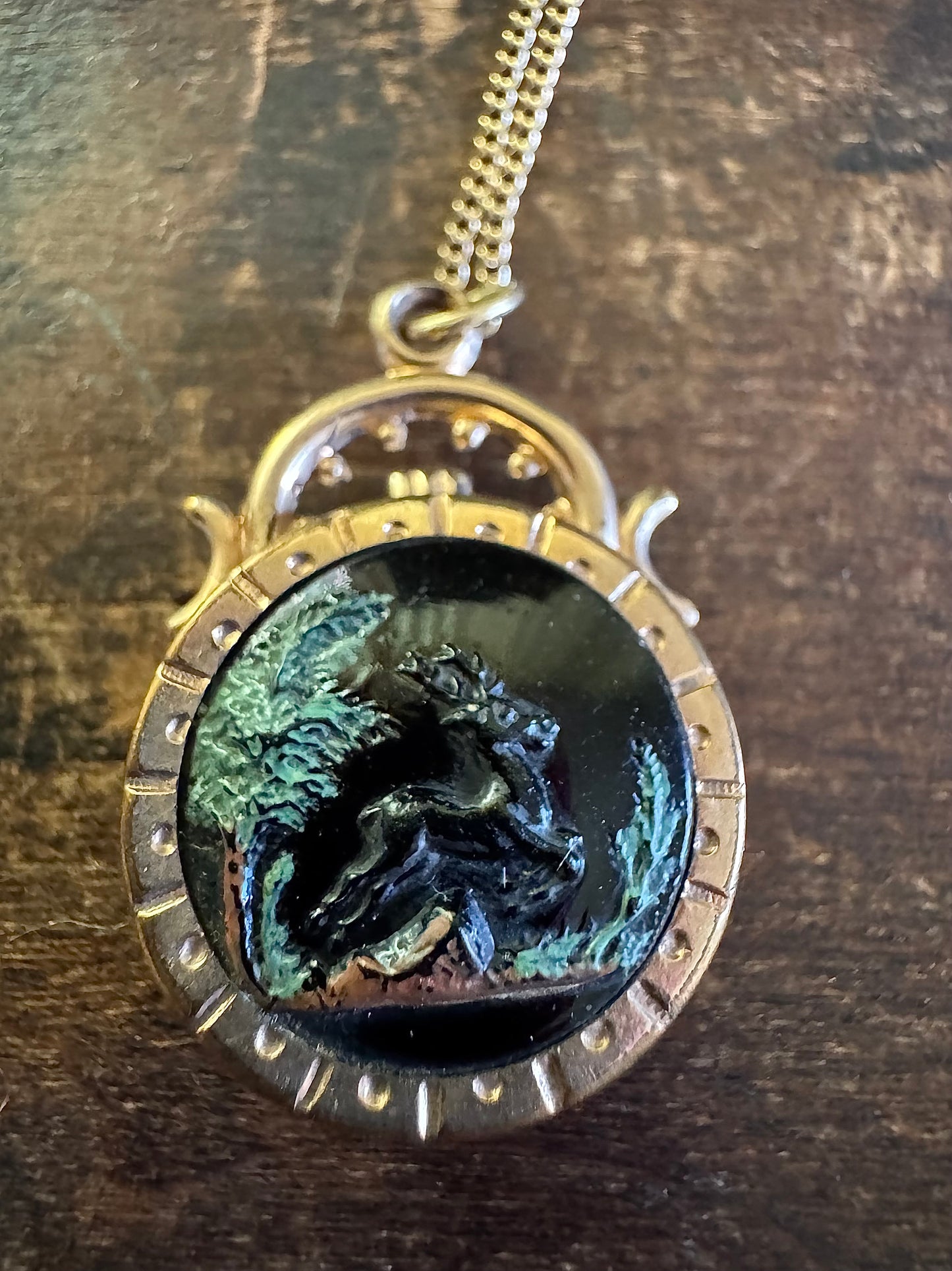 Victorian Necklace-Reversible Fob Necklace
