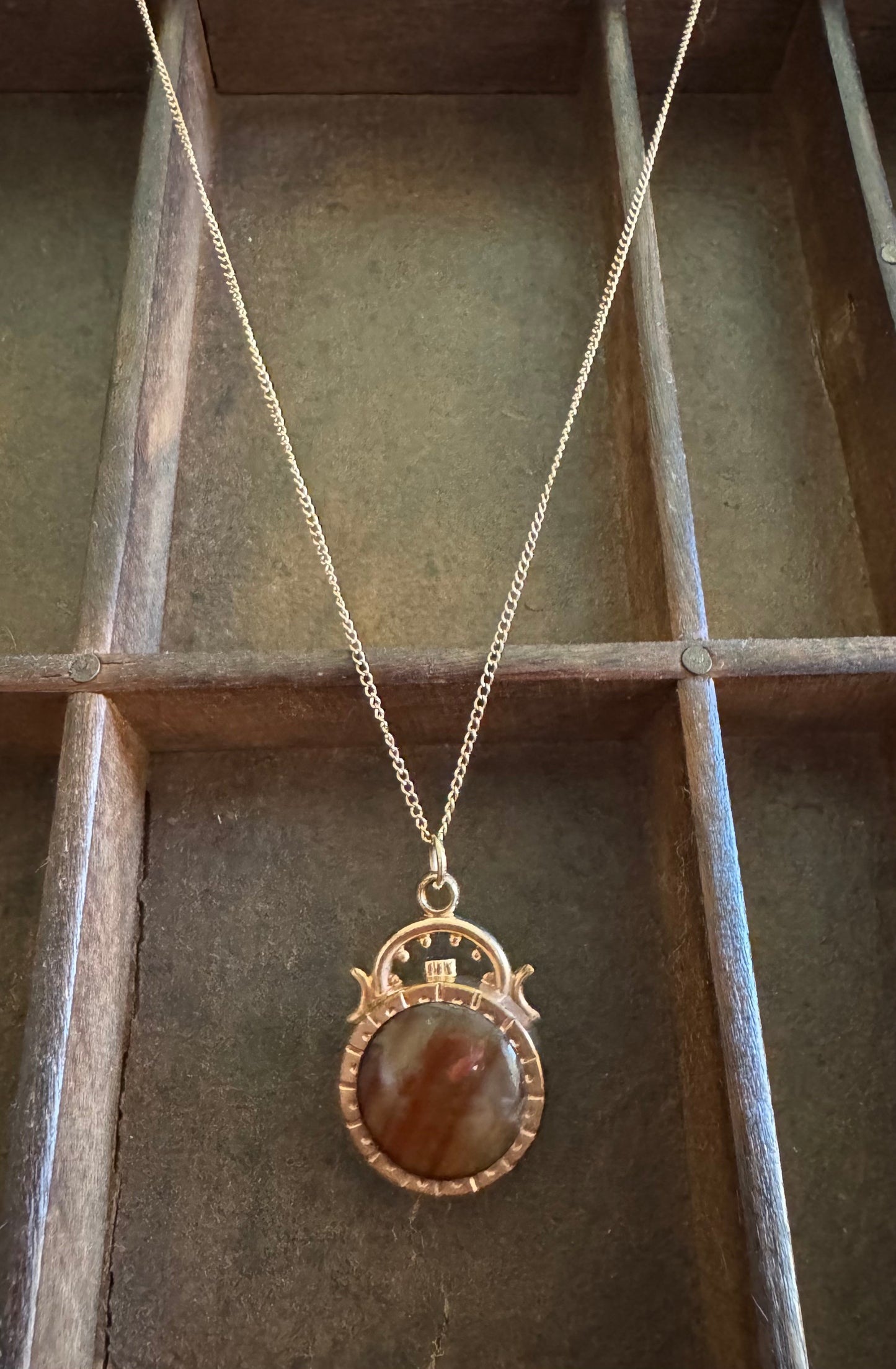 Victorian Necklace-Reversible Fob Necklace