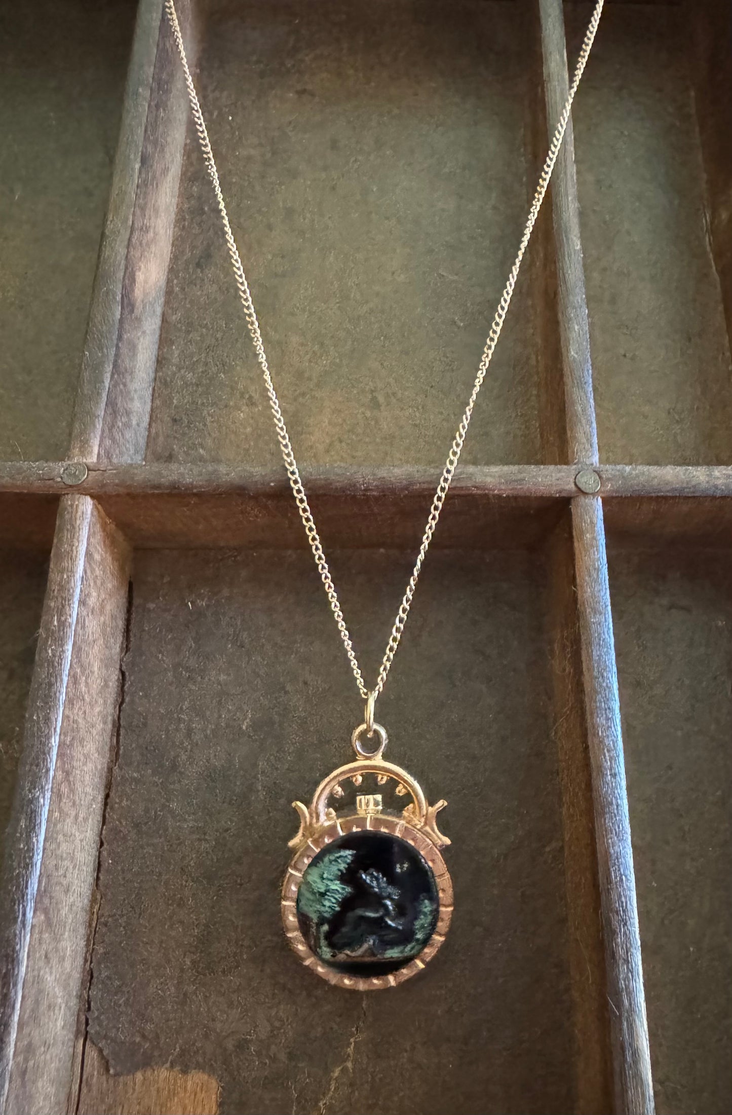 Victorian Necklace-Reversible Fob Necklace