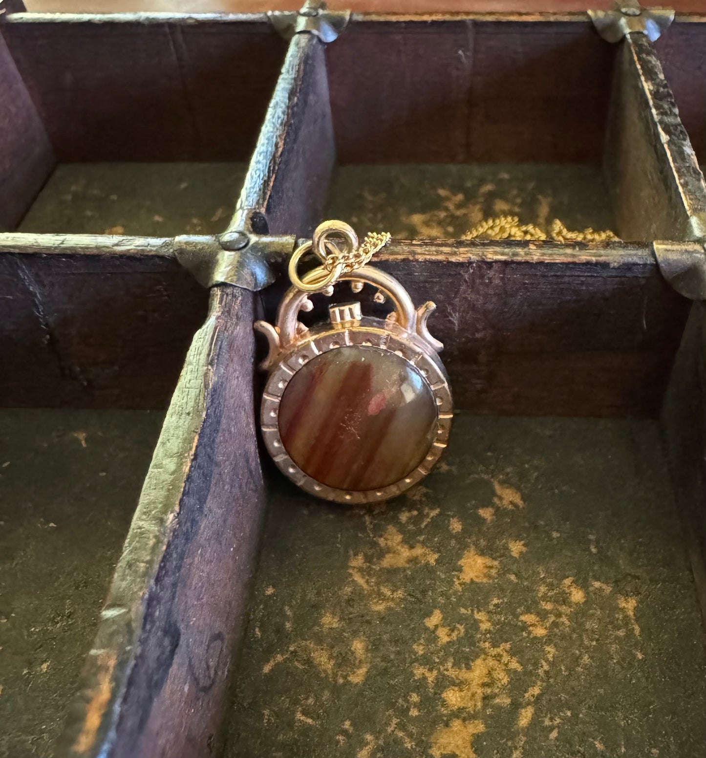 Victorian Necklace-Reversible Fob Necklace