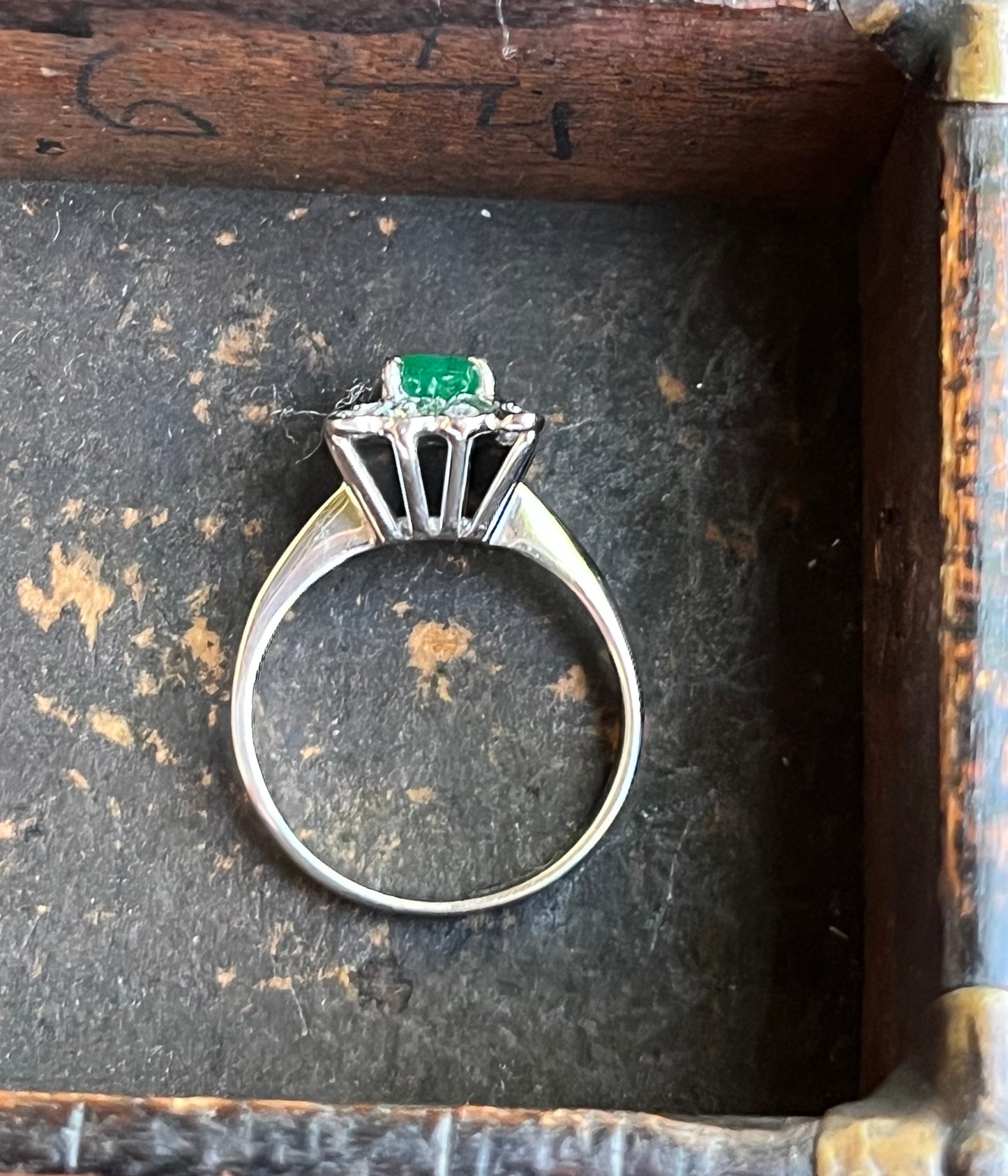 Vintage Emerald and Diamond Ring