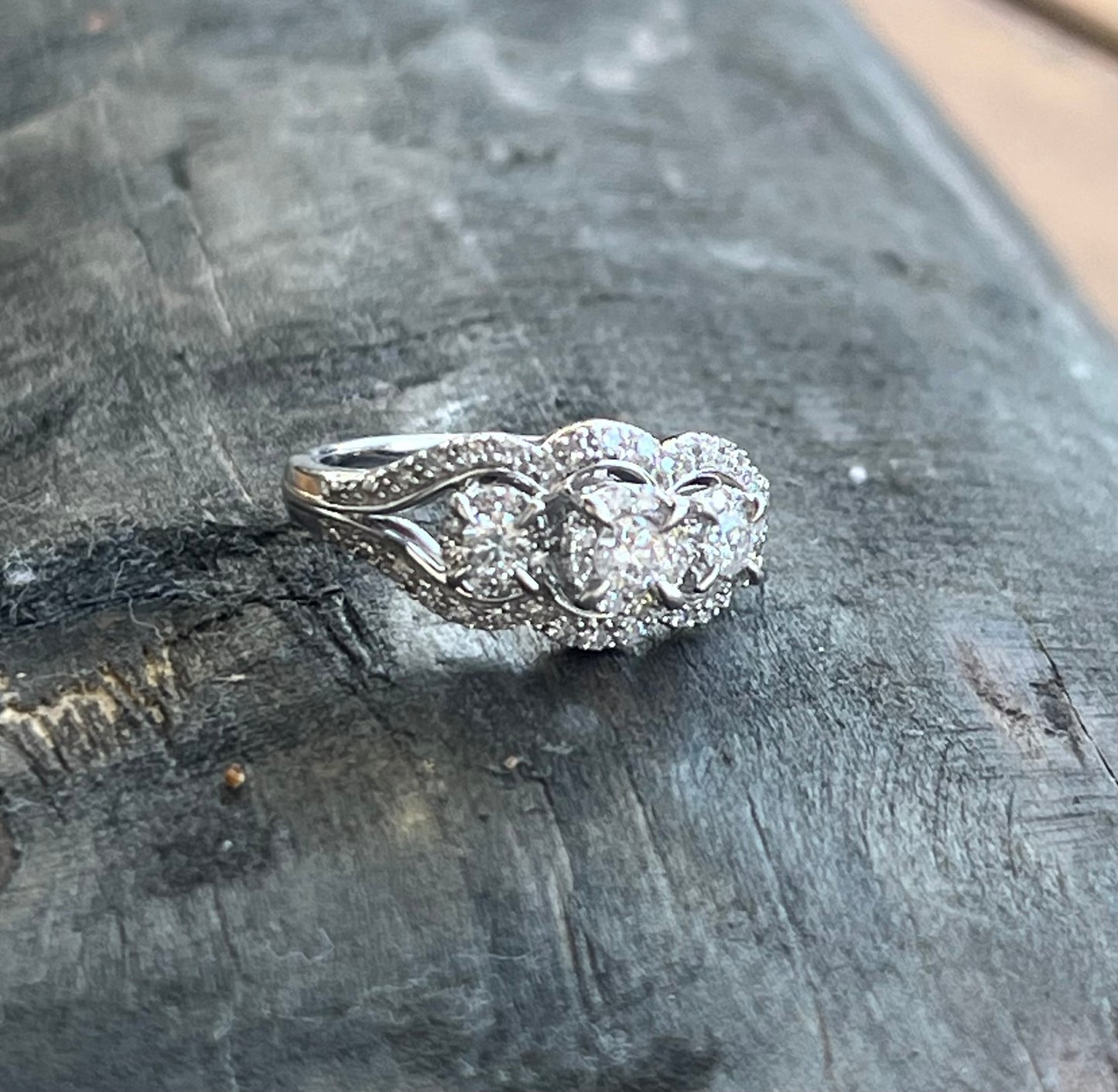 Vintage Ring-3 Stone Diamond Ring