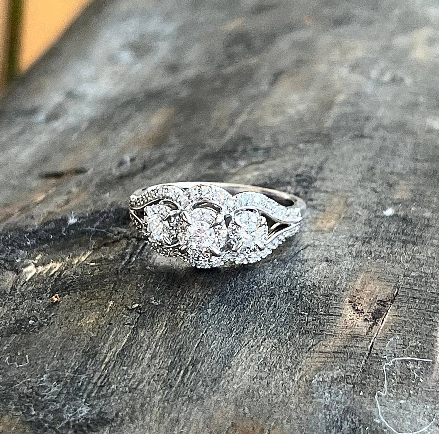 Vintage Ring-3 Stone Diamond Ring