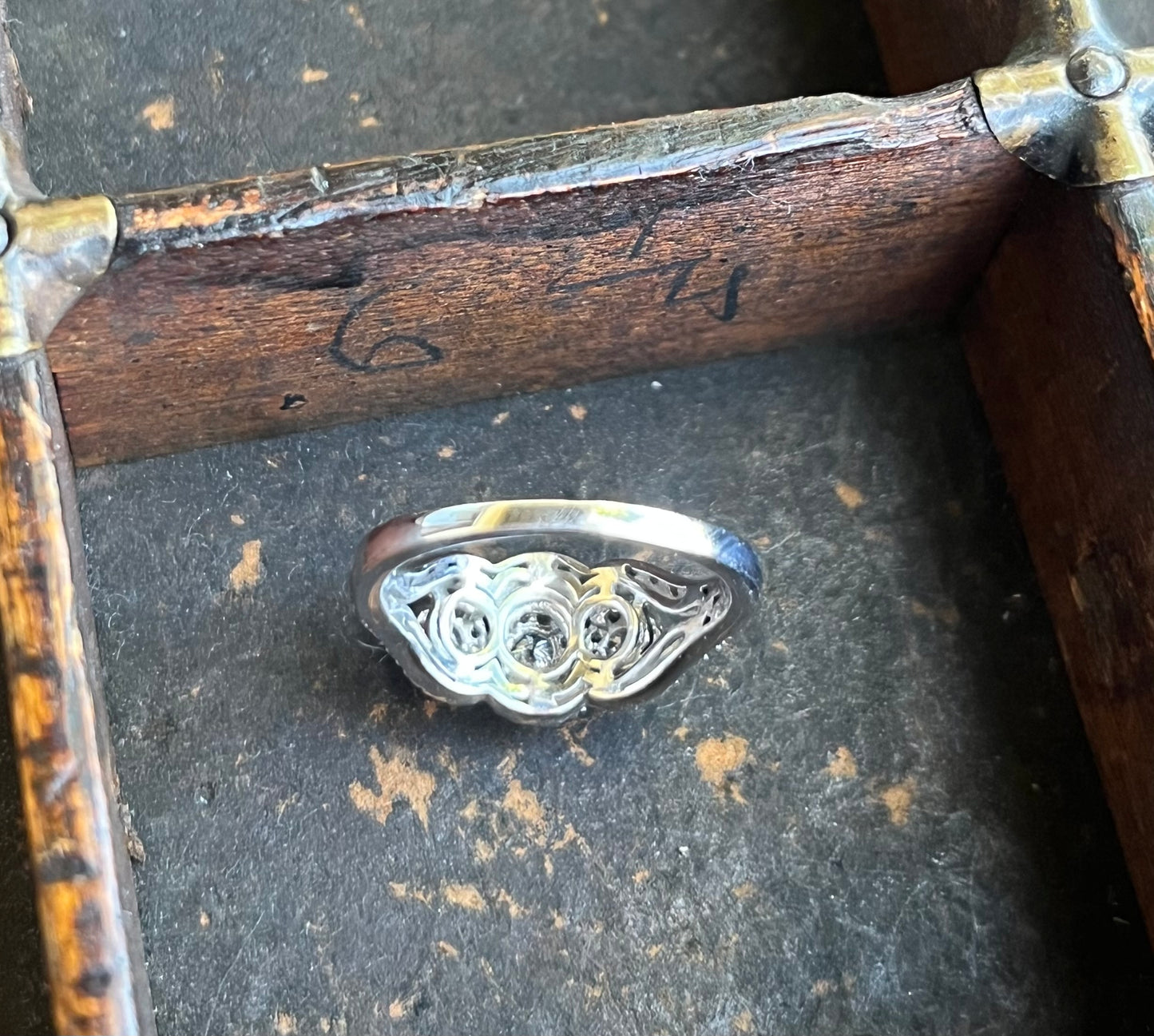 Vintage Ring-3 Stone Diamond Ring