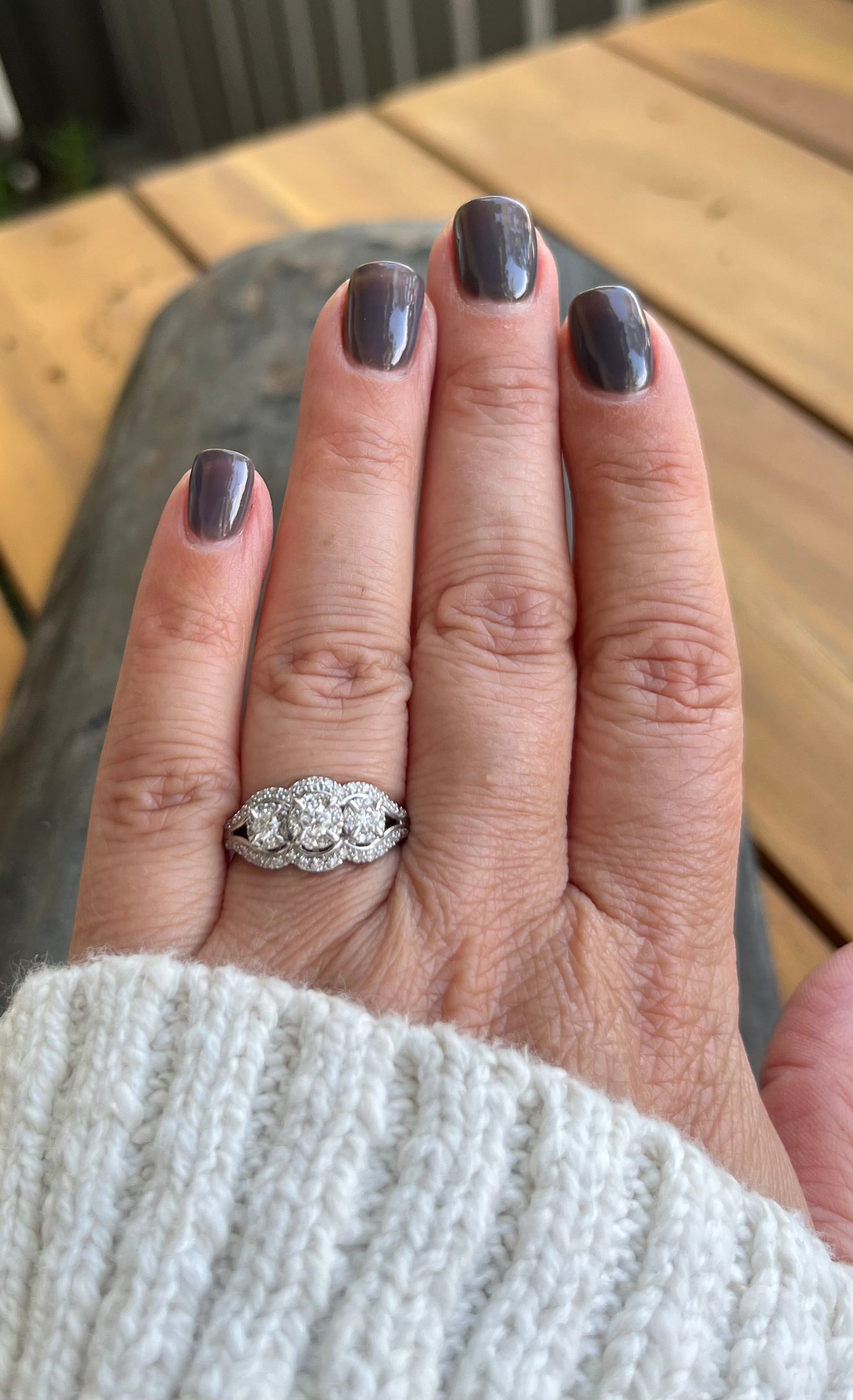 Vintage Ring-3 Stone Diamond Ring