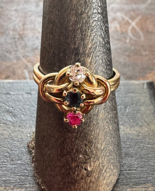 Vintage Ring- Gold Knot Ring
